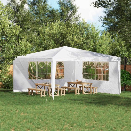 Party Tent Sidewalls 400x195cm White PE - Home & Garden > Lawn & Garden > Outdoor Living > Outdoor Structures > Canopies