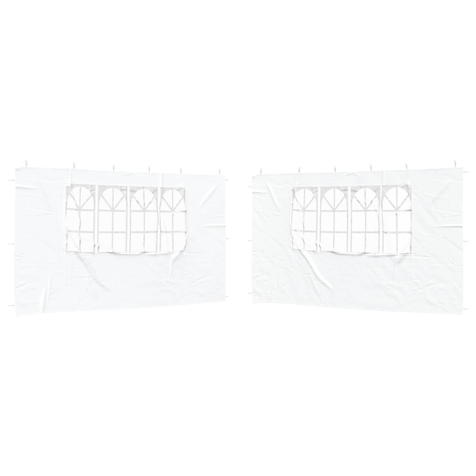 Party Tent Sidewalls 400x195cm White PE | Simpledeals