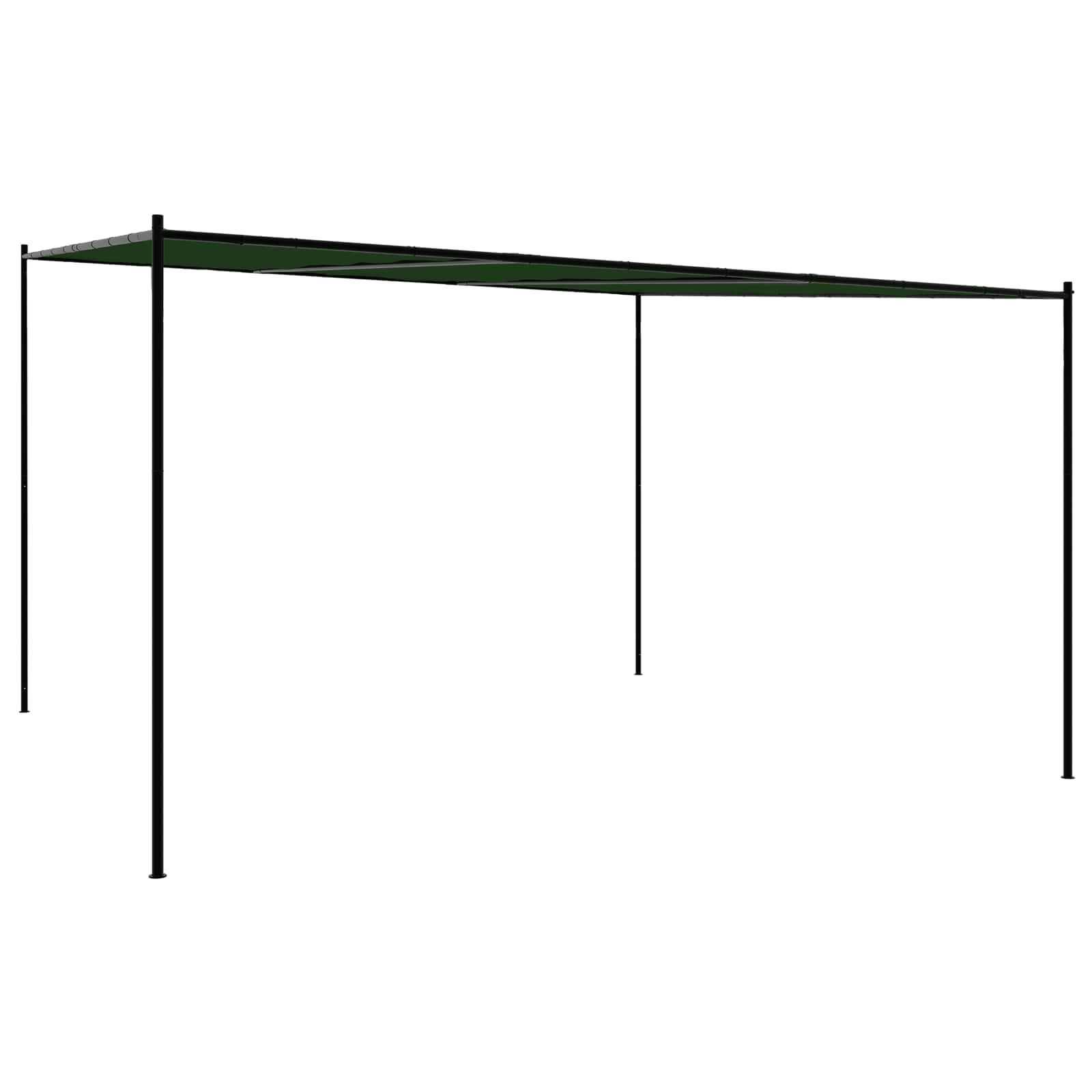 Louvred Gazebo 4x4m Steel Frame Green | Simpledeals