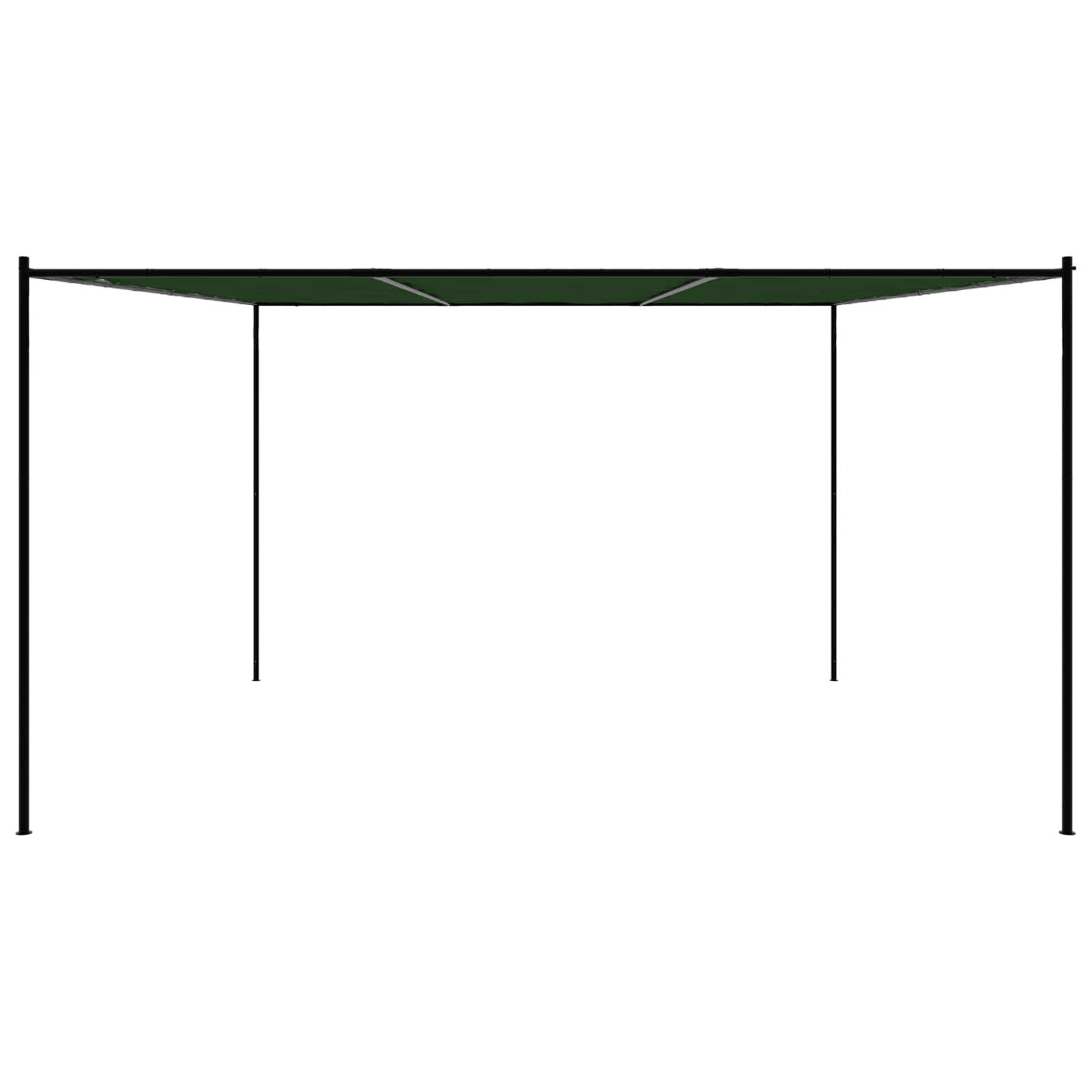 Louvred Gazebo 4x4m Steel Frame Green | Simpledeals