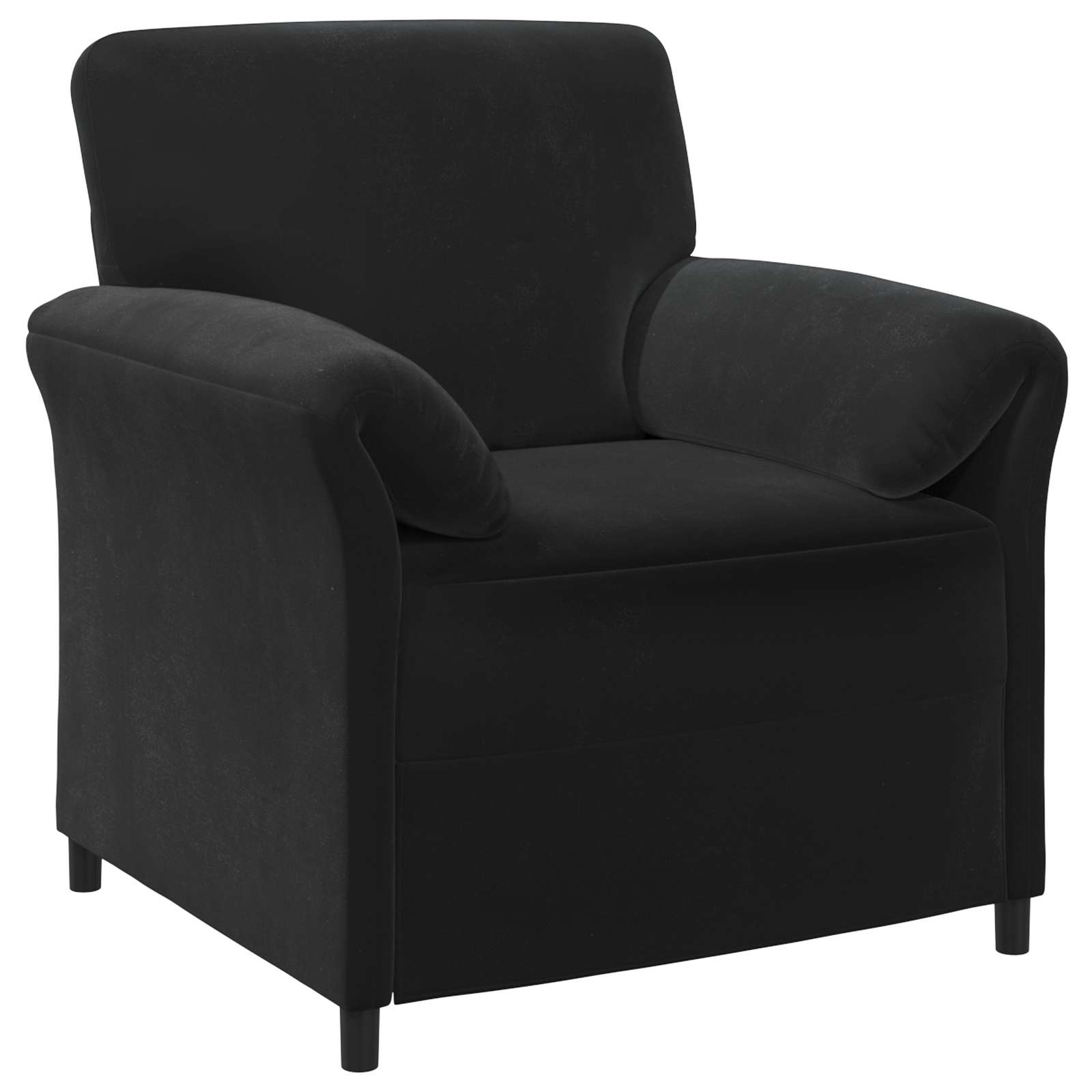 Black Velvet Sofa Set 138x83x95cm