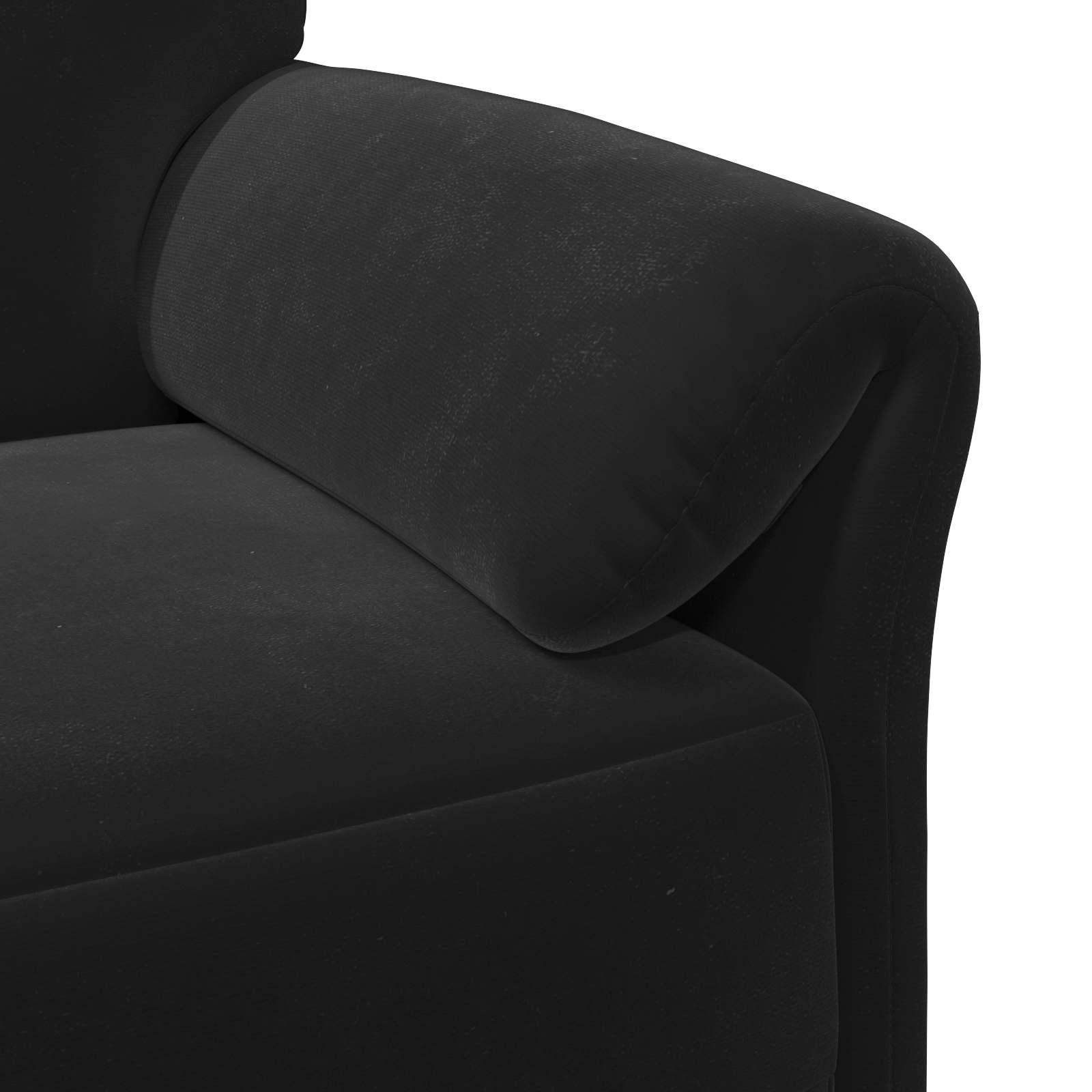 Black Velvet Sofa Set 158x83x95cm
