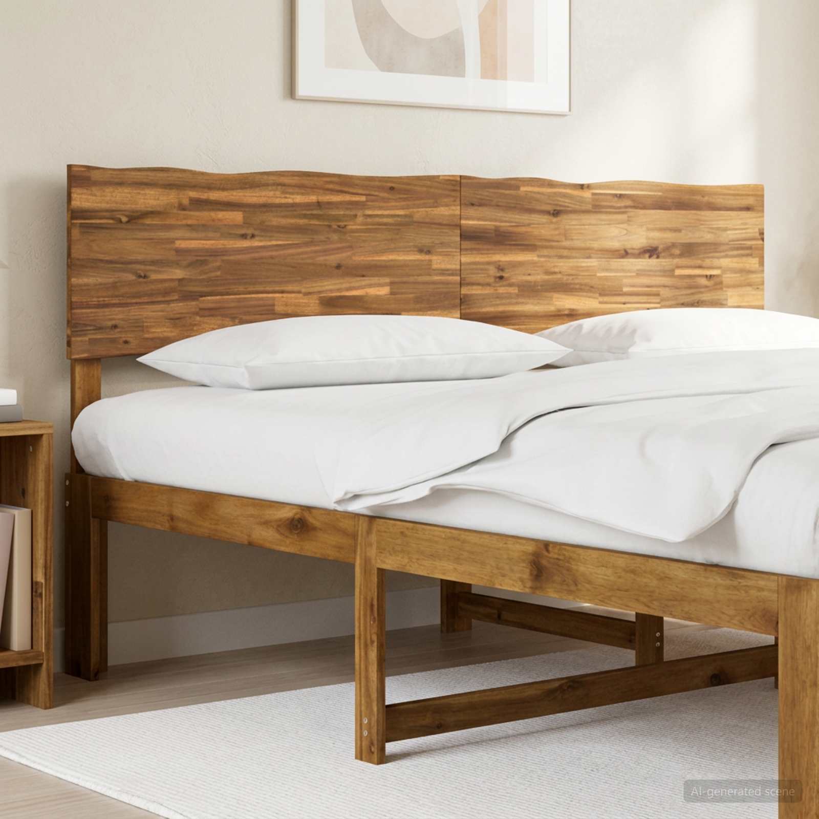 Live Edge Headboard Natural Solid Wood 184x3.6x101cm