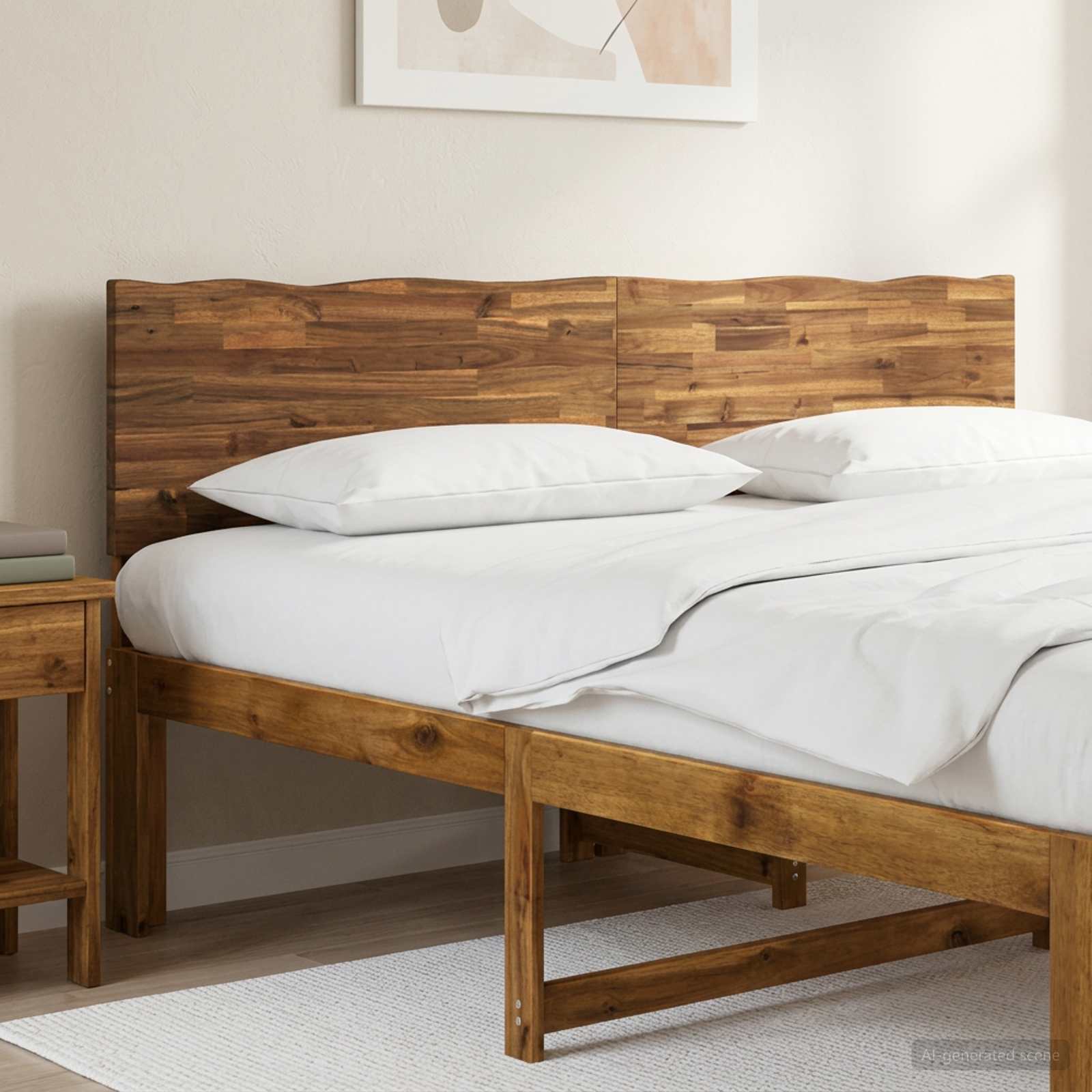 Natural Live Edge Headboard 184x3.6x91cm