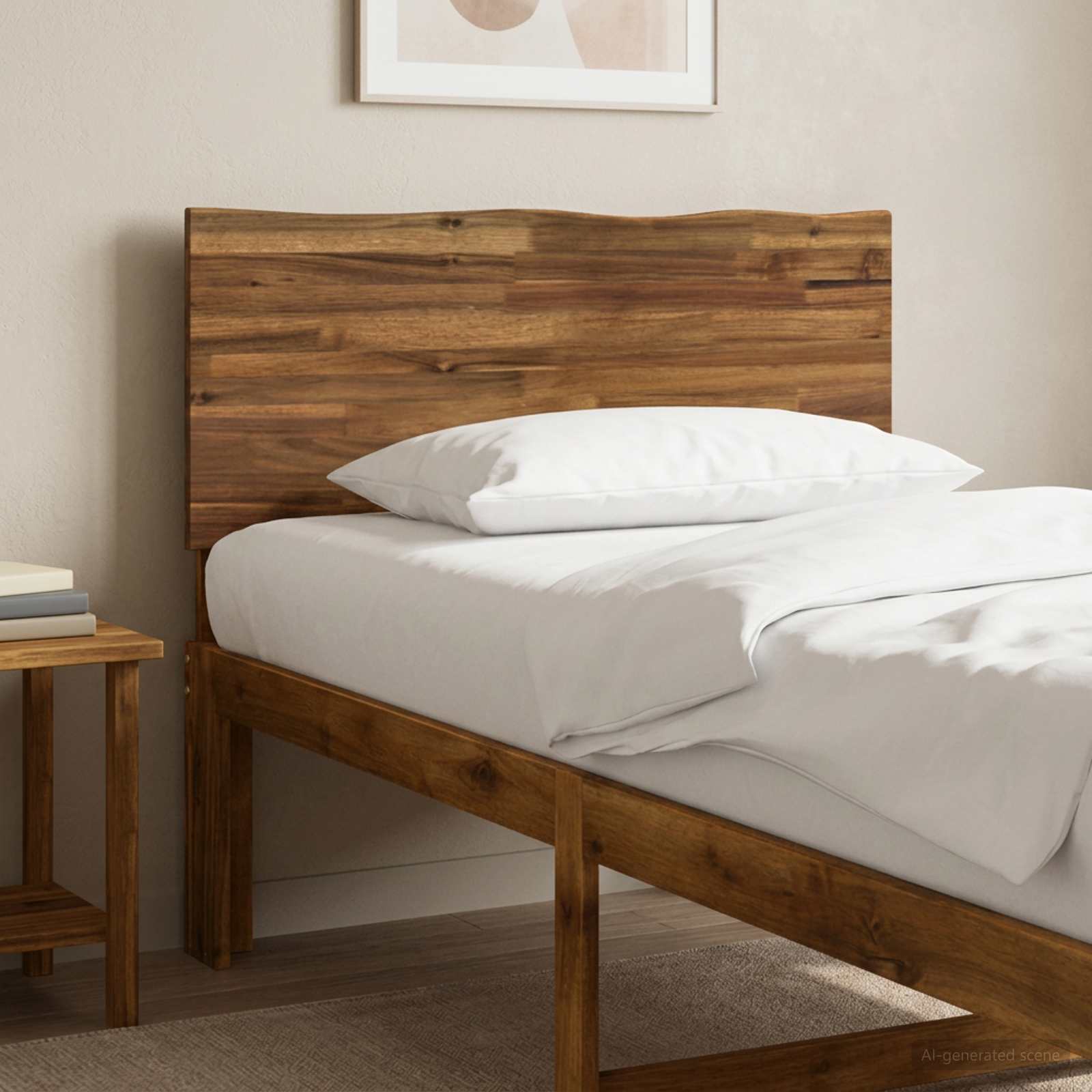 Live Edge Headboard Natural Wood 94x3.6x91cm