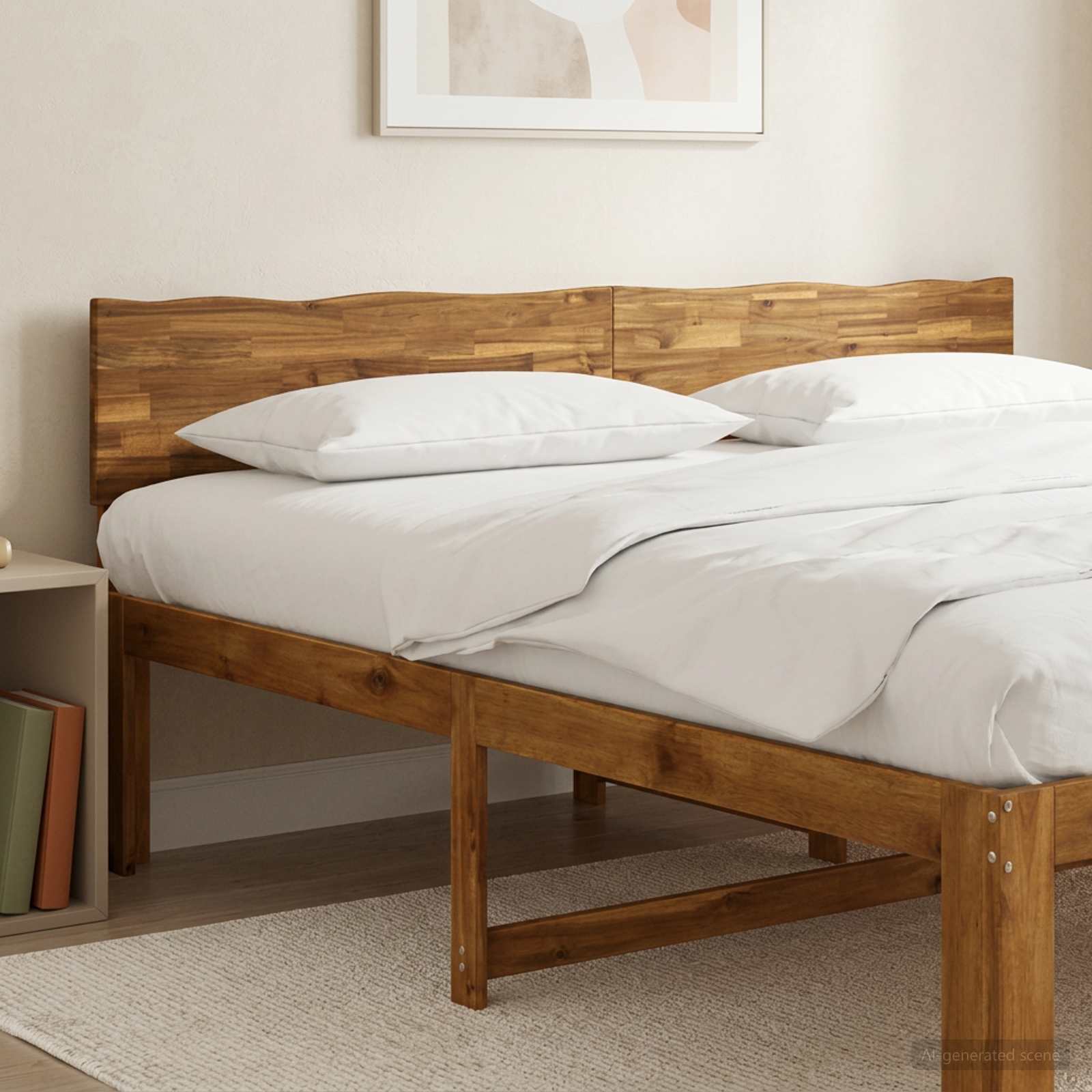 Live Edge Headboard Natural Solid Wood 184x3.6x81cm