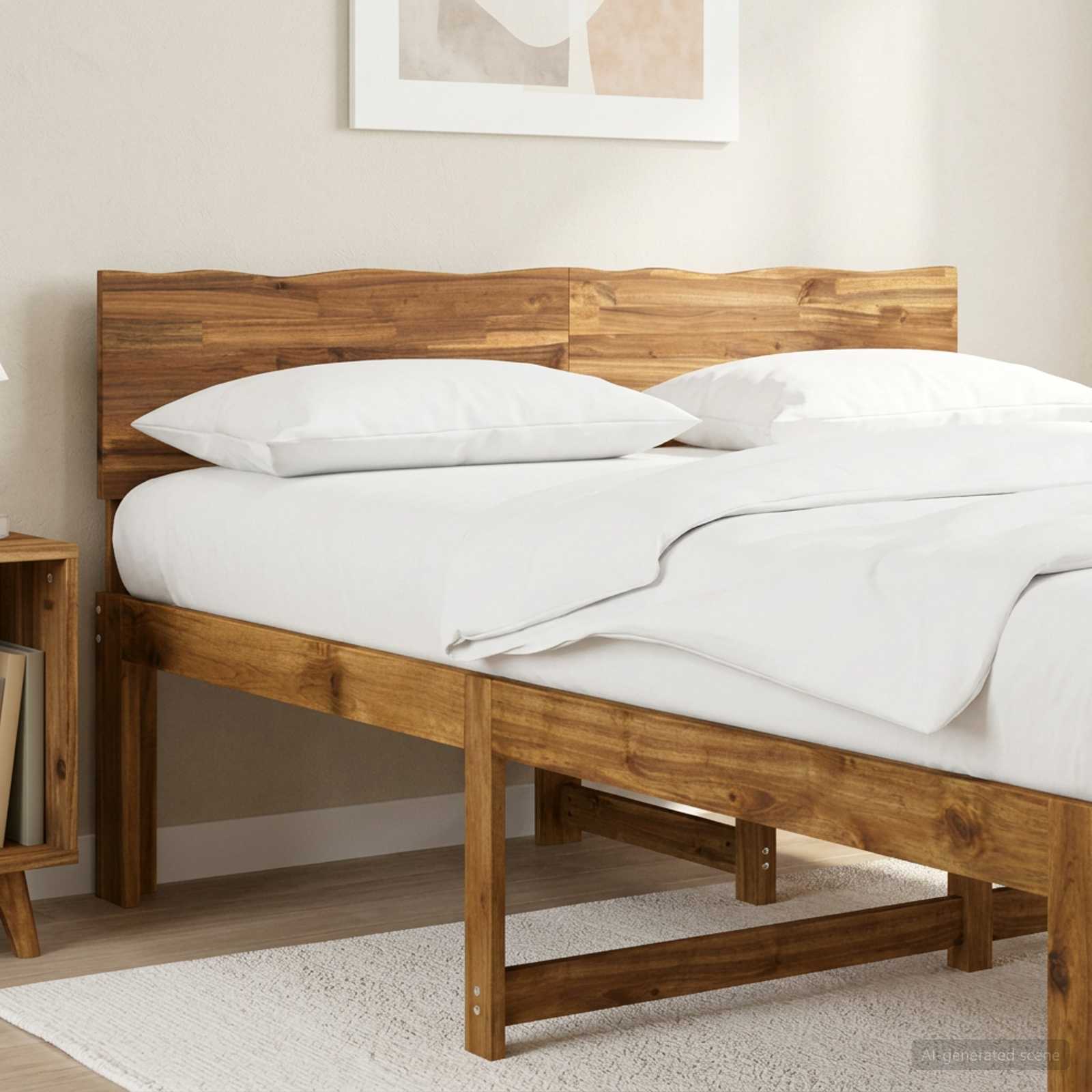 Natural Live Edge Headboard 154x3.6x81cm