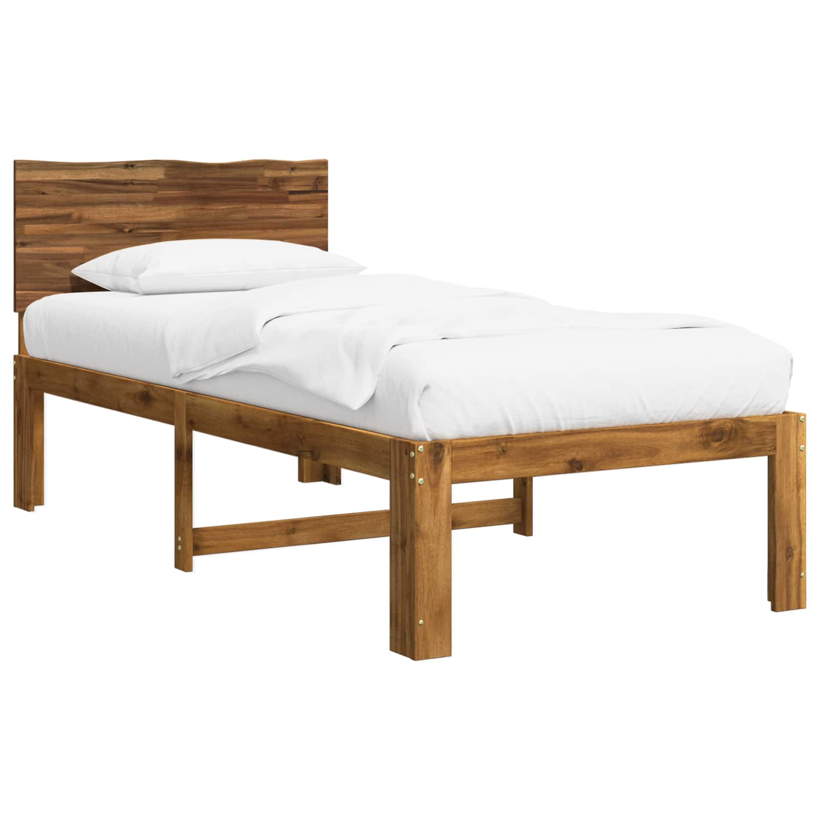 Single Bed Frame Natural Timber 90x190cm