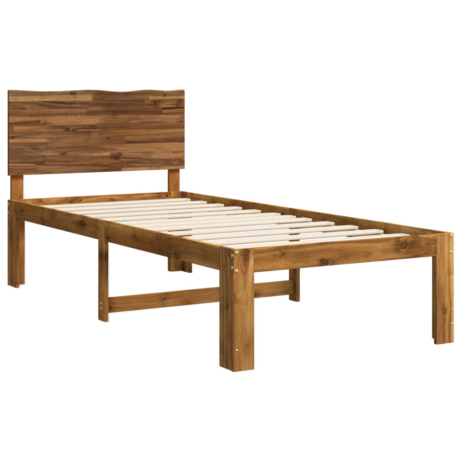 Single Bed Frame Natural Timber 90x190cm