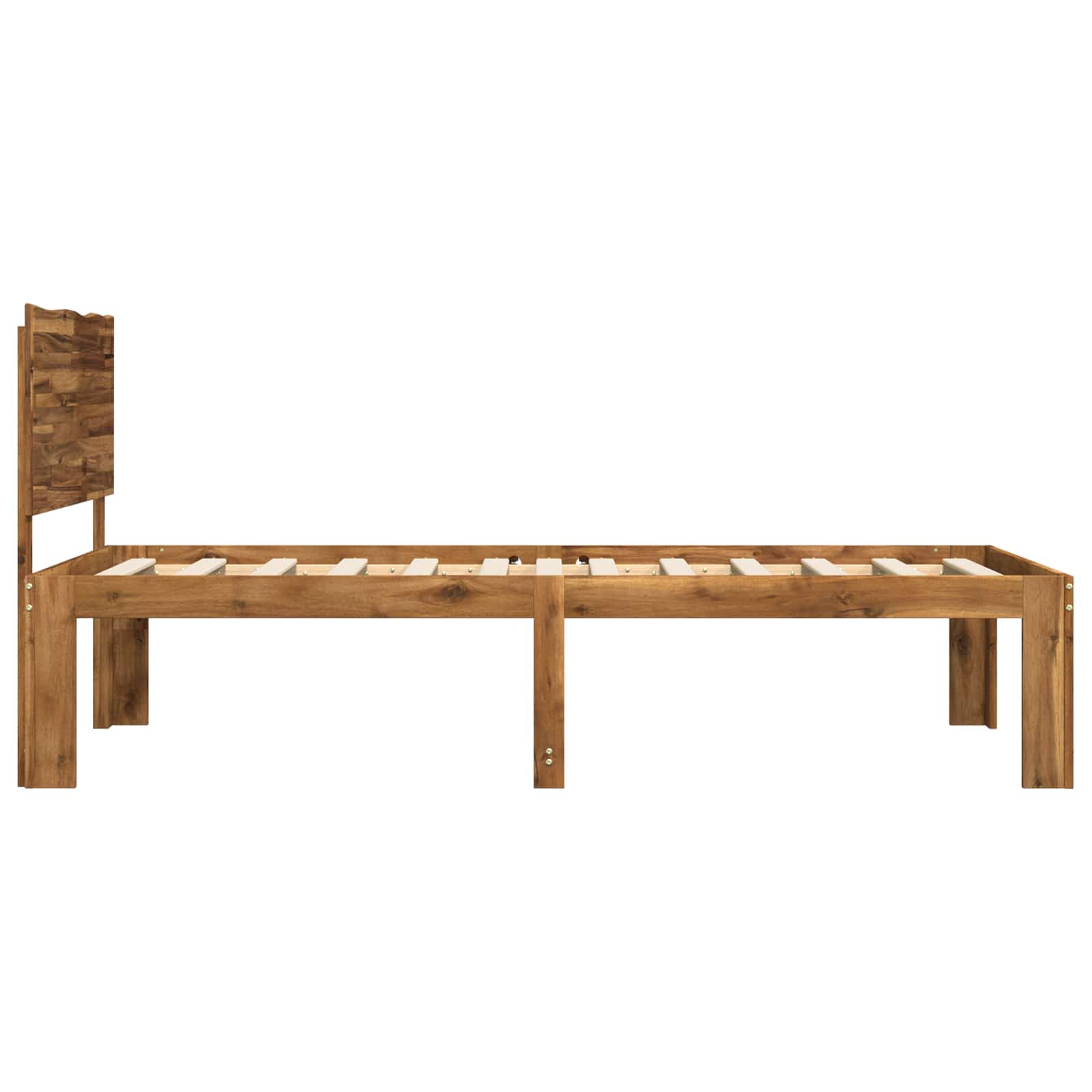 Single Bed Frame Natural Timber 90x190cm
