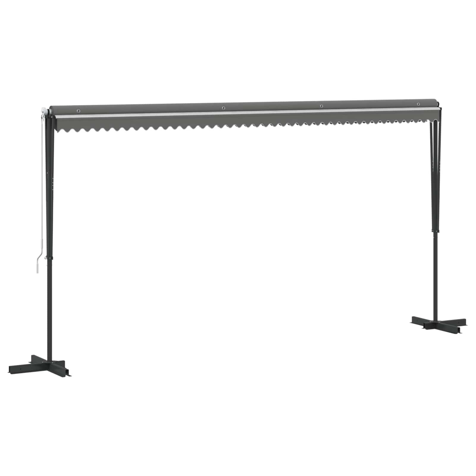 Free Standing Awning 5x3m Grey Polyester | Simpledeals