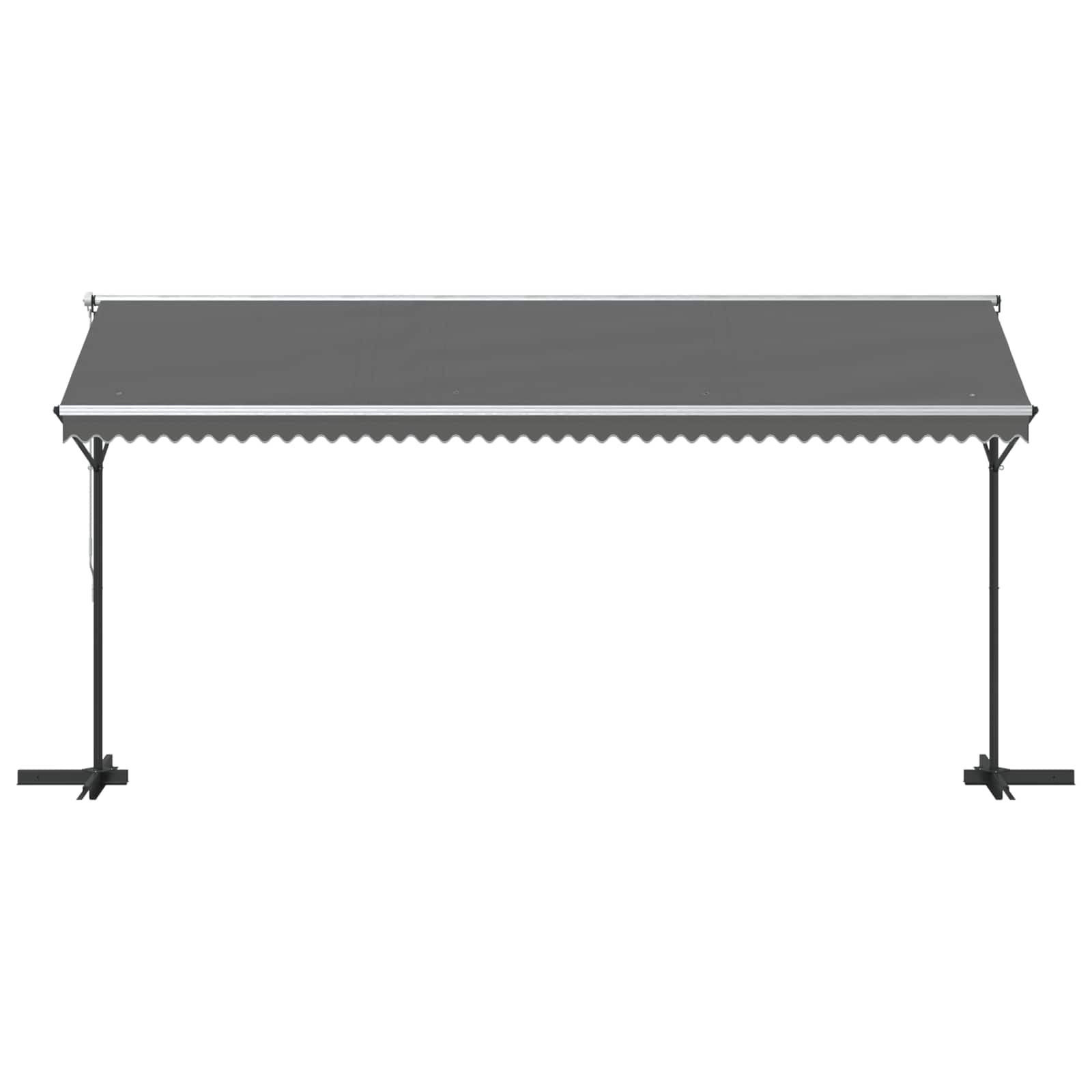 Free Standing Awning 5x3m Grey Polyester | Simpledeals