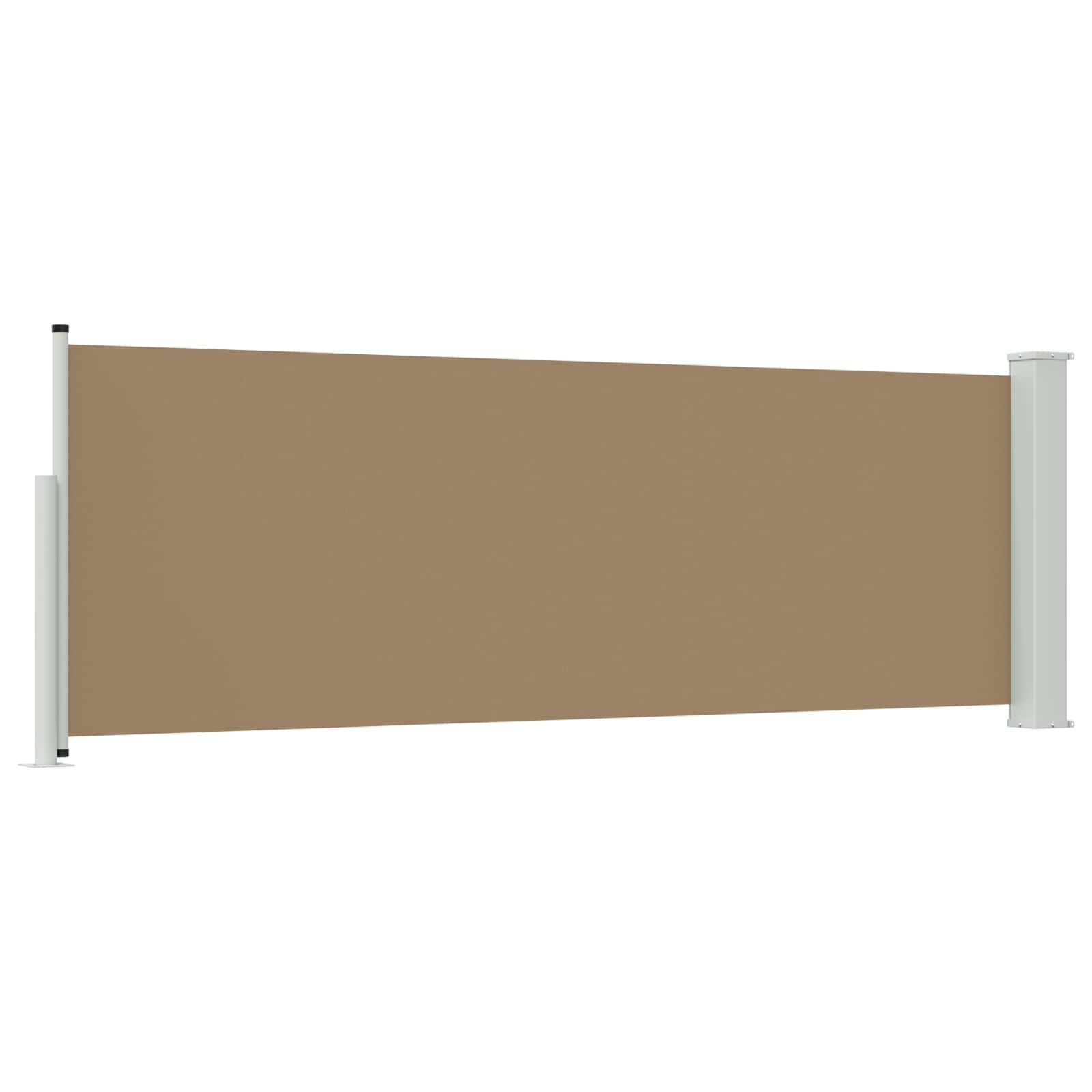 Retractable Side Awning 500x100cm Taupe | Simpledeals