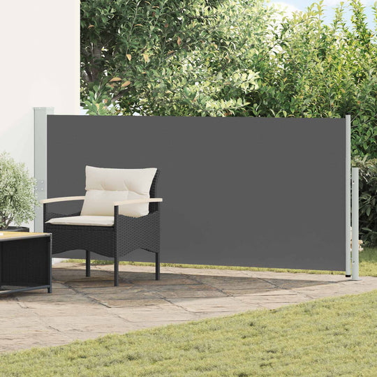 Retractable Side Awning 600cm Anthracite - Home & Garden > Lawn & Garden > Outdoor Living > Outdoor Umbrellas & Sunshade
