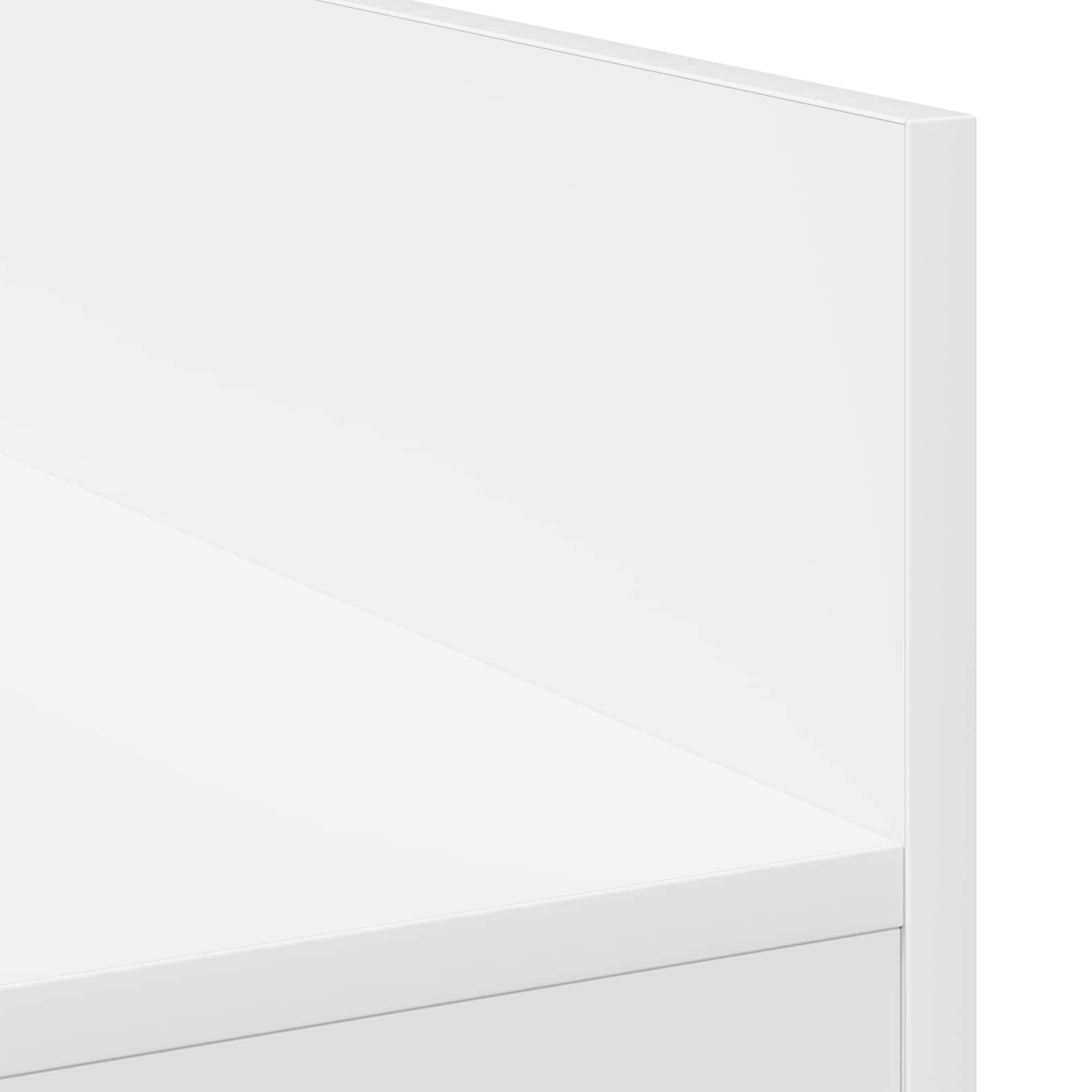 DJ Table White Engineered Wood 102x45x102cm