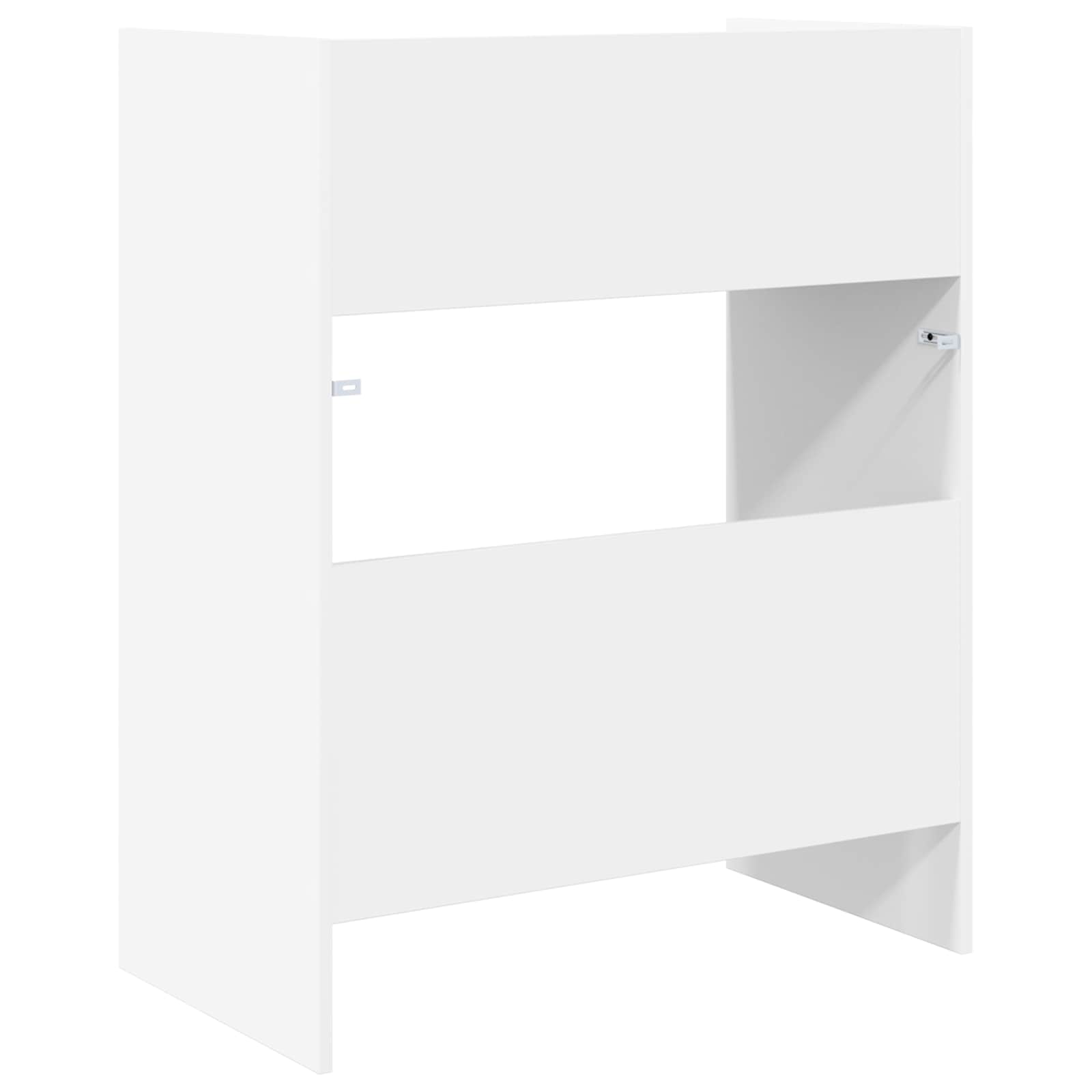 DJ Table White Engineered Wood 62x45x102cm