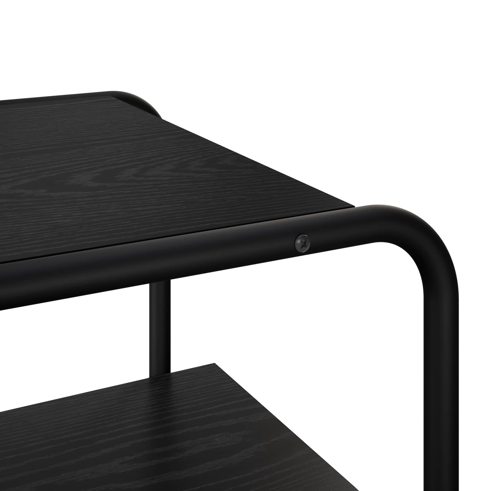 Black Oak Console Table 80cm Shelf | Simpledeals