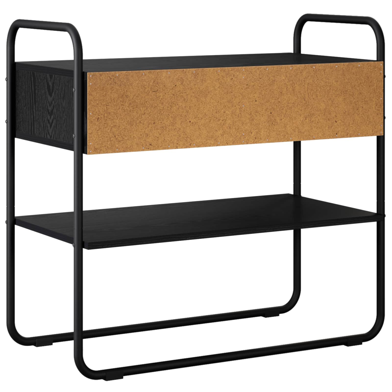 Black Oak Console Table 2 Drawers 80cm | Simpledeals