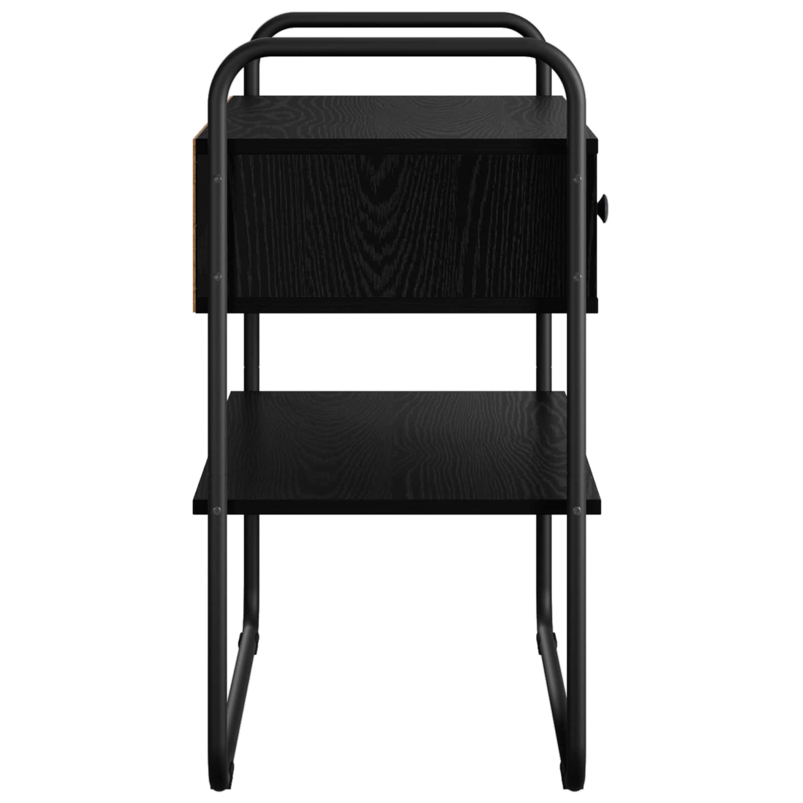Black Oak Console Table 2 Drawers 80cm | Simpledeals