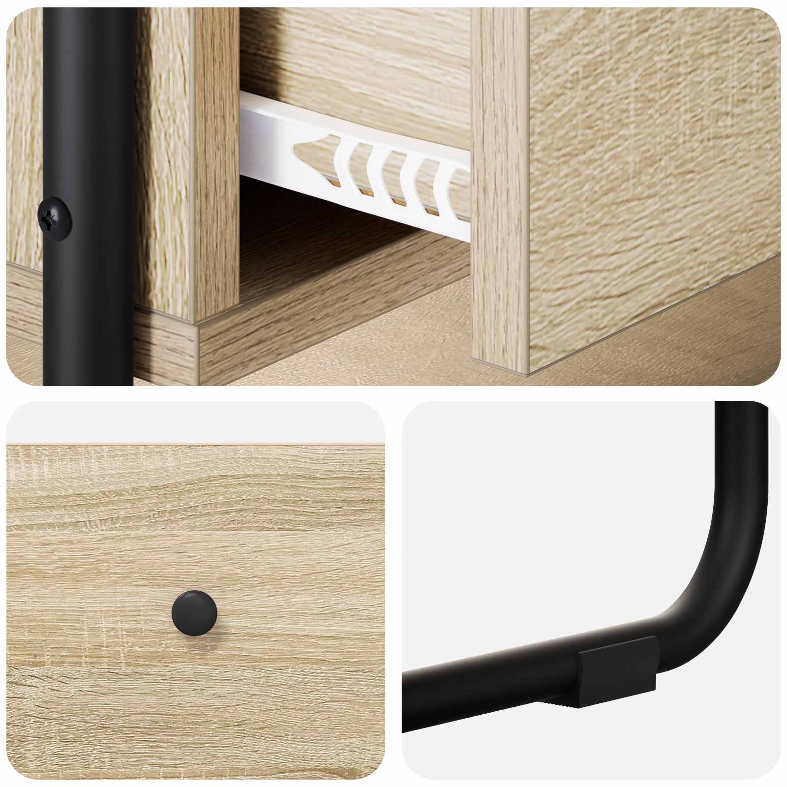 Sonoma Oak Console Table 2 Drawers 100cm | Simpledeals