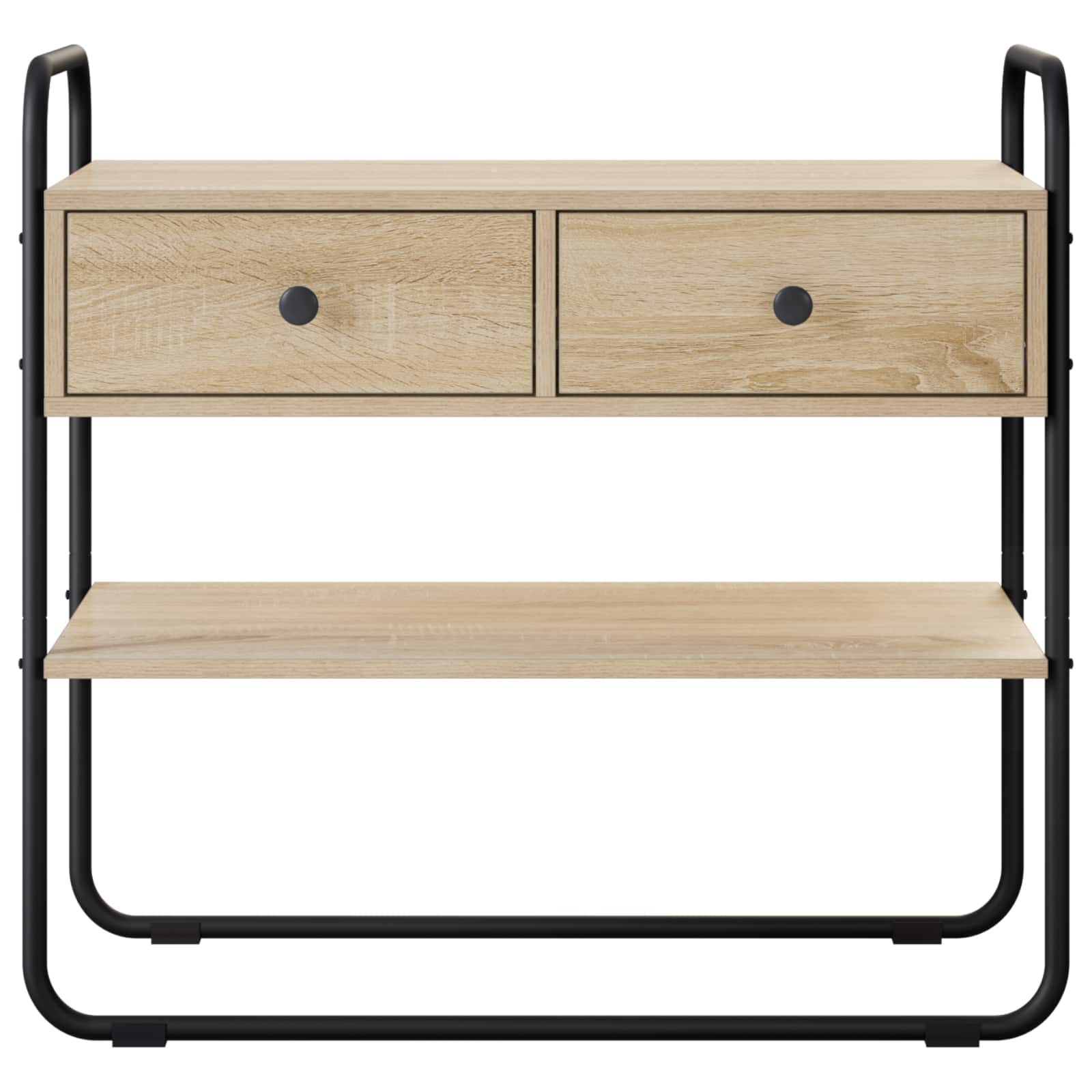 Sonoma Oak Console Table 2 Drawers 100cm | Simpledeals