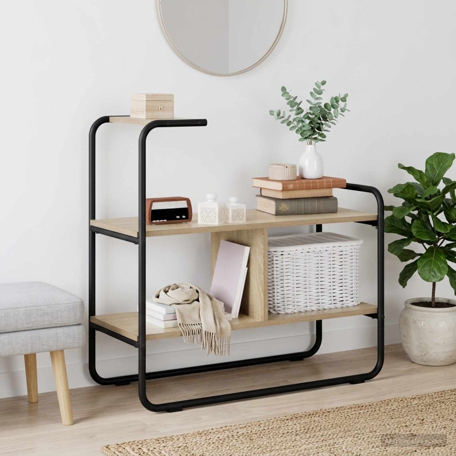 Console Table Sonoma Oak 80cm Engineered Wood | Simpledeals