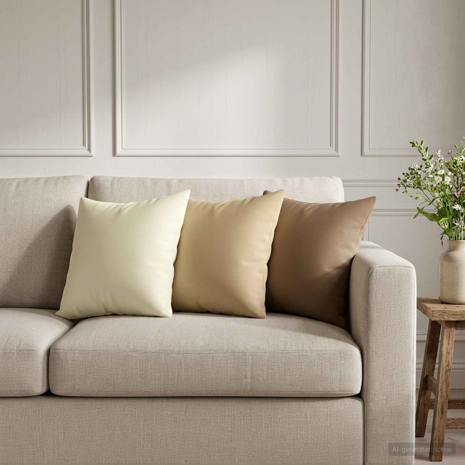 Outdoor Cushion Taupe Polyester 40x40cm
