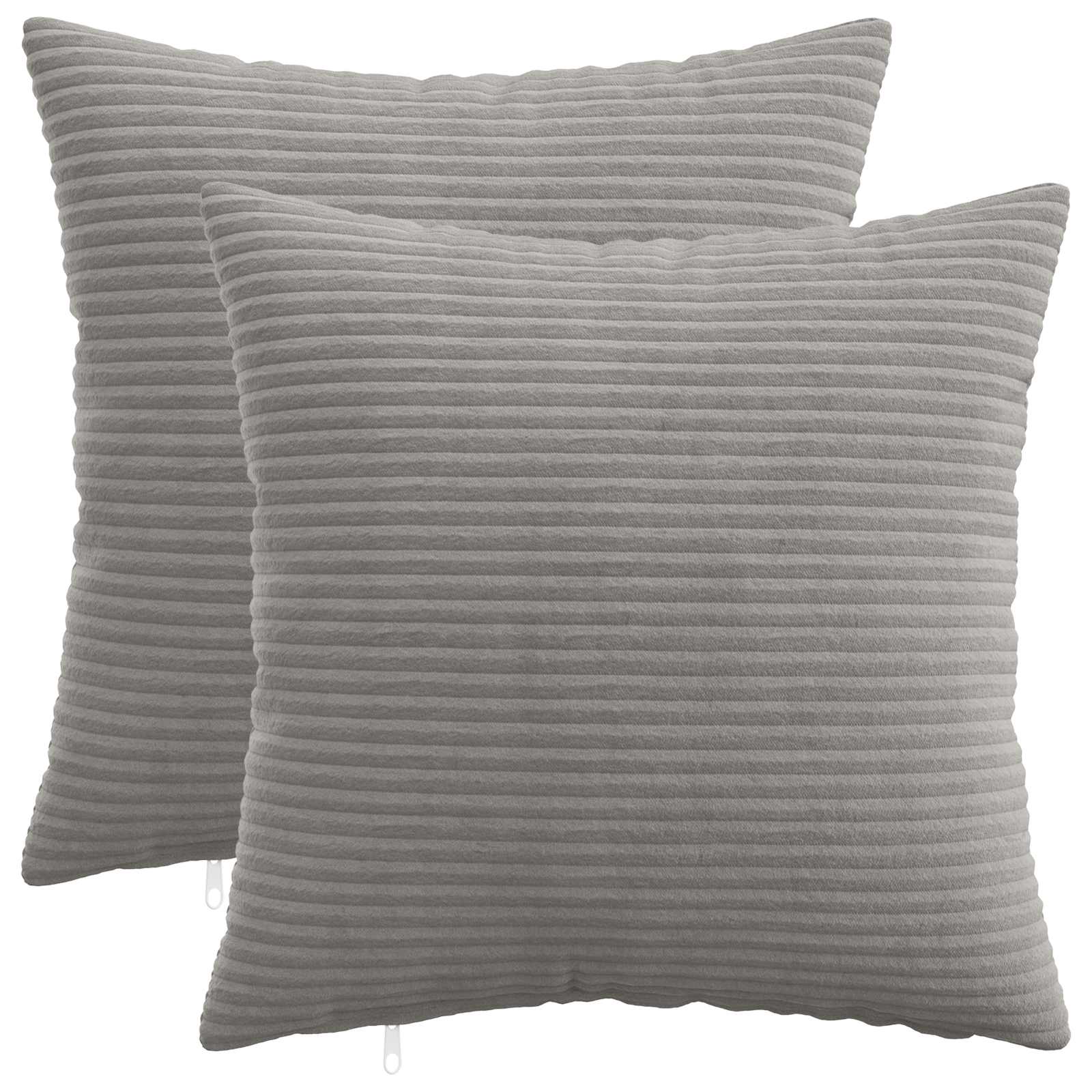 Polyester Corduroy - Grey 40x40cm