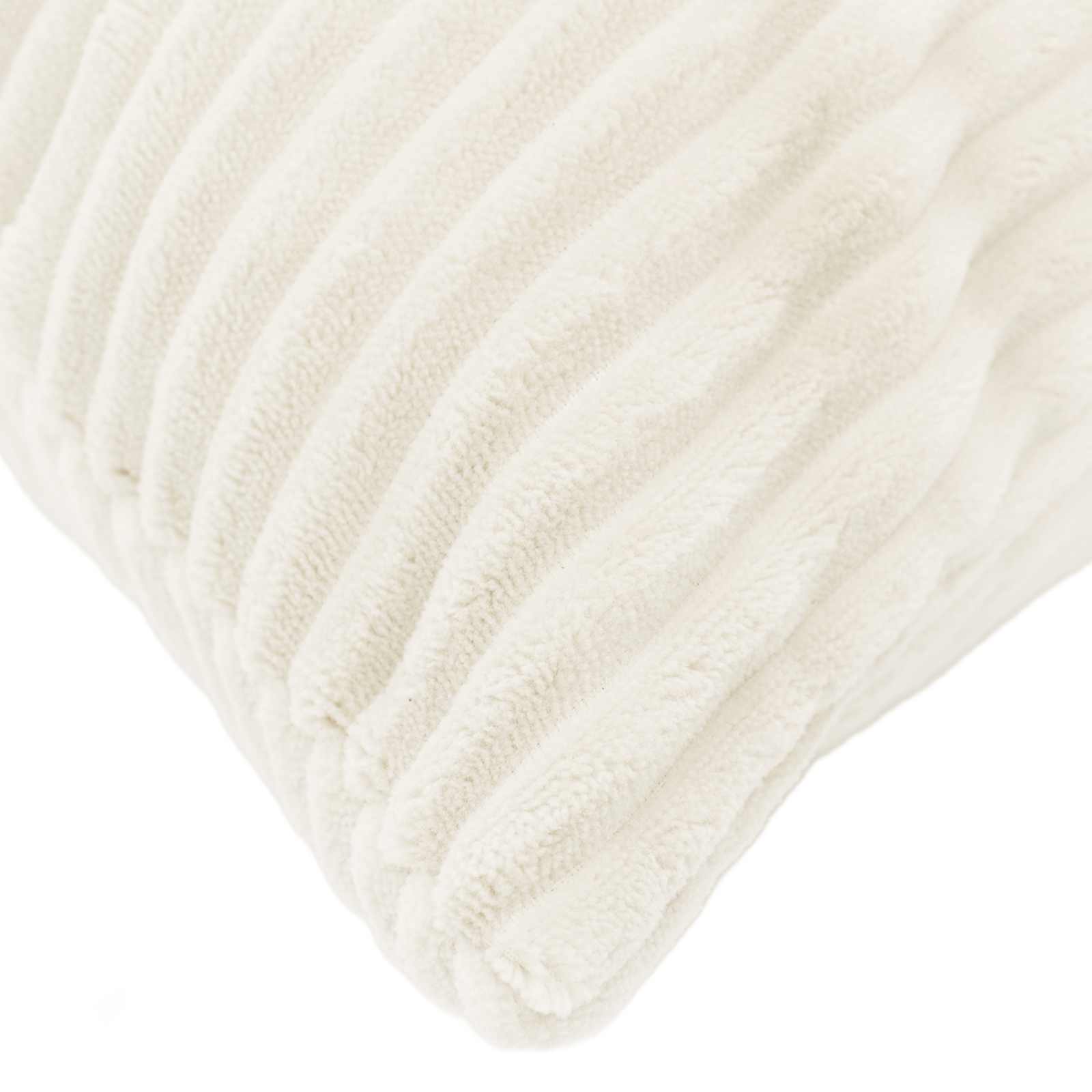 Cushion Covers Cream Corduroy 40x40cm