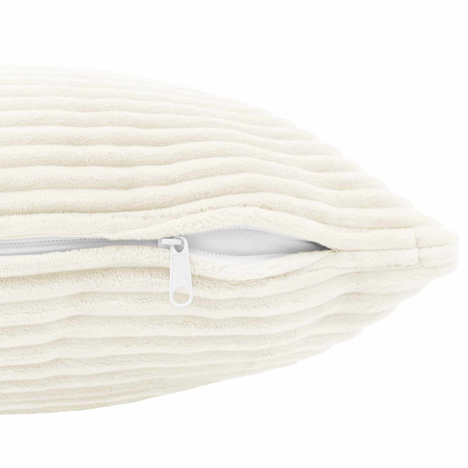 Cushion Covers Cream Corduroy 40x40cm