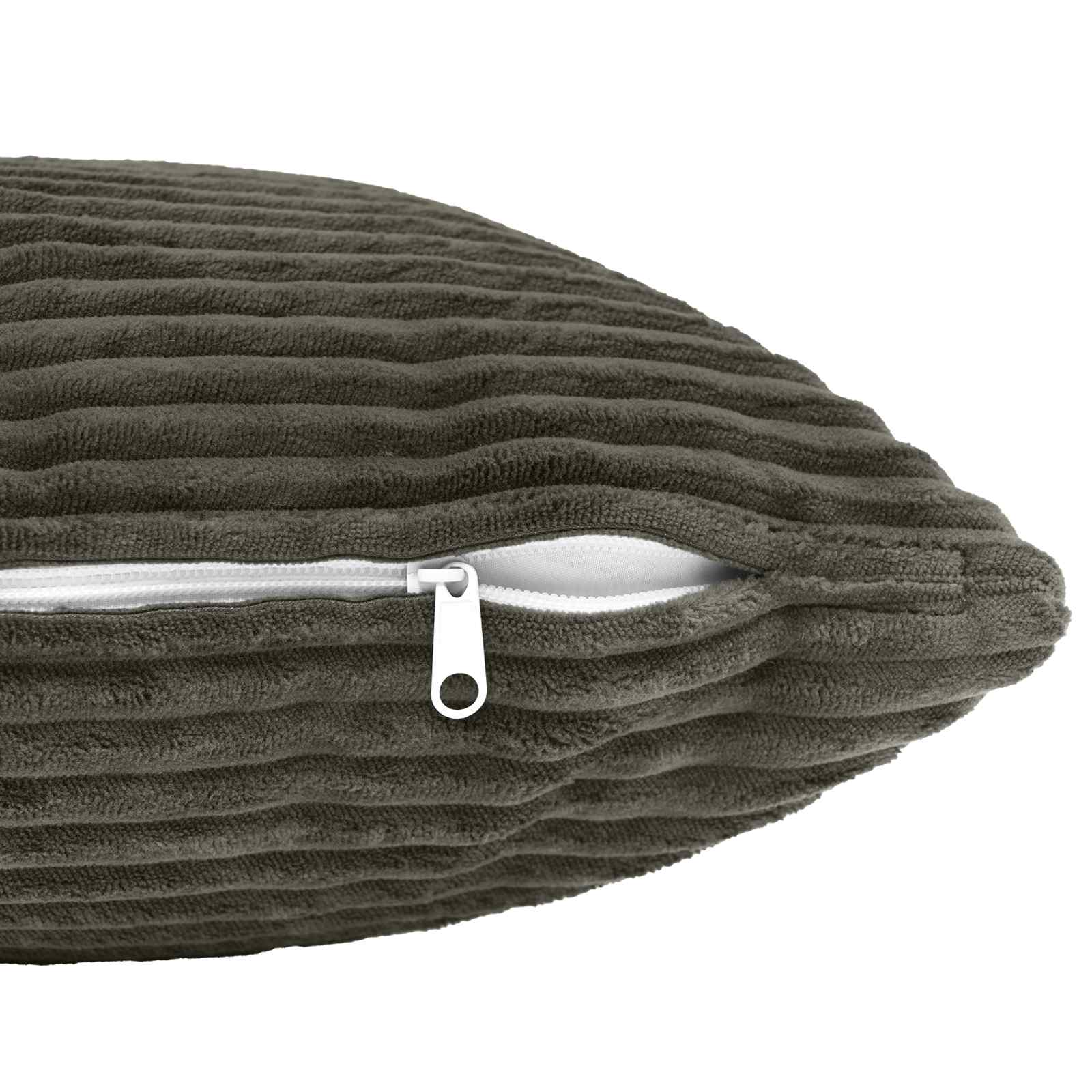 Polyester Corduroy - Anthracite 40x40cm