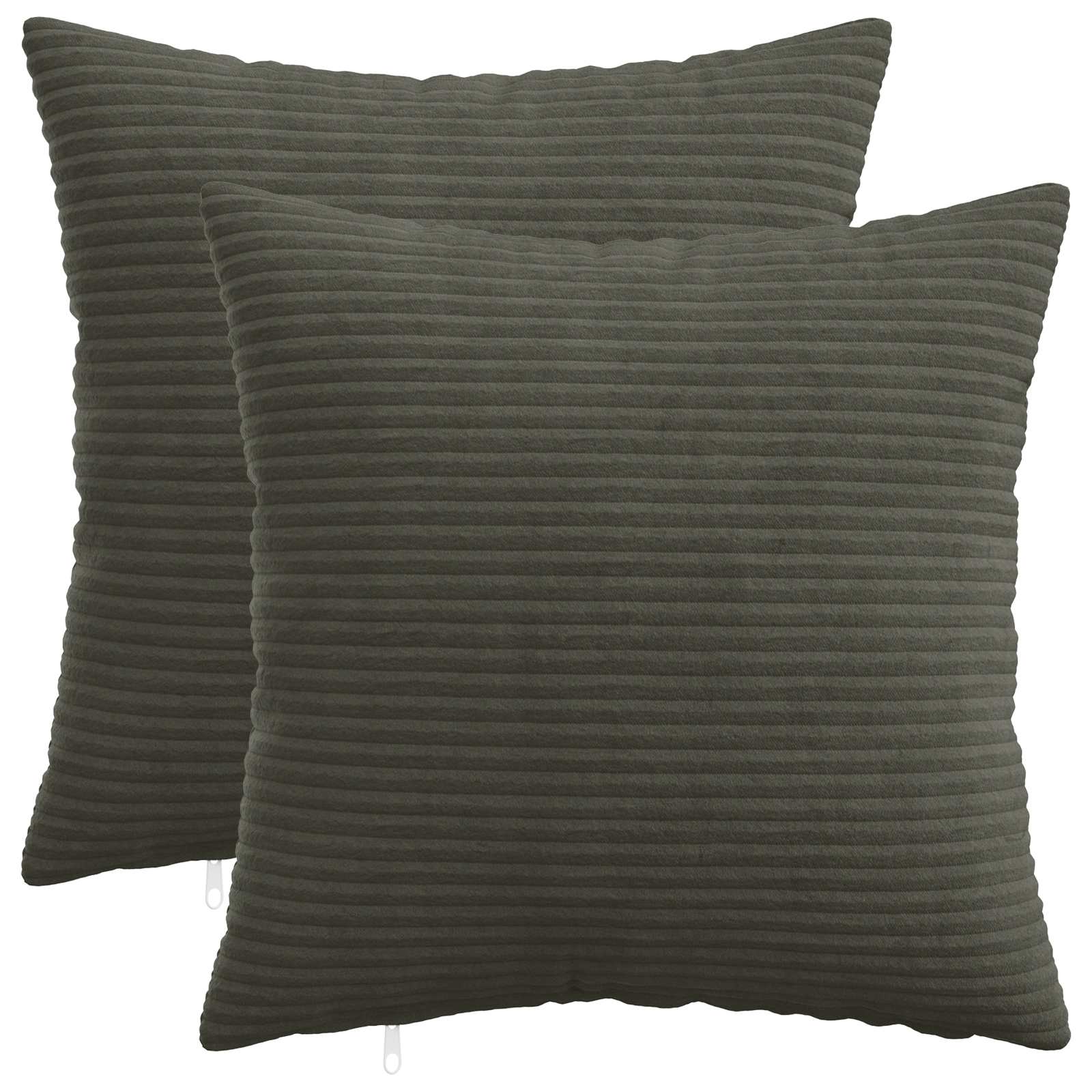 Polyester Corduroy - Anthracite 40x40cm