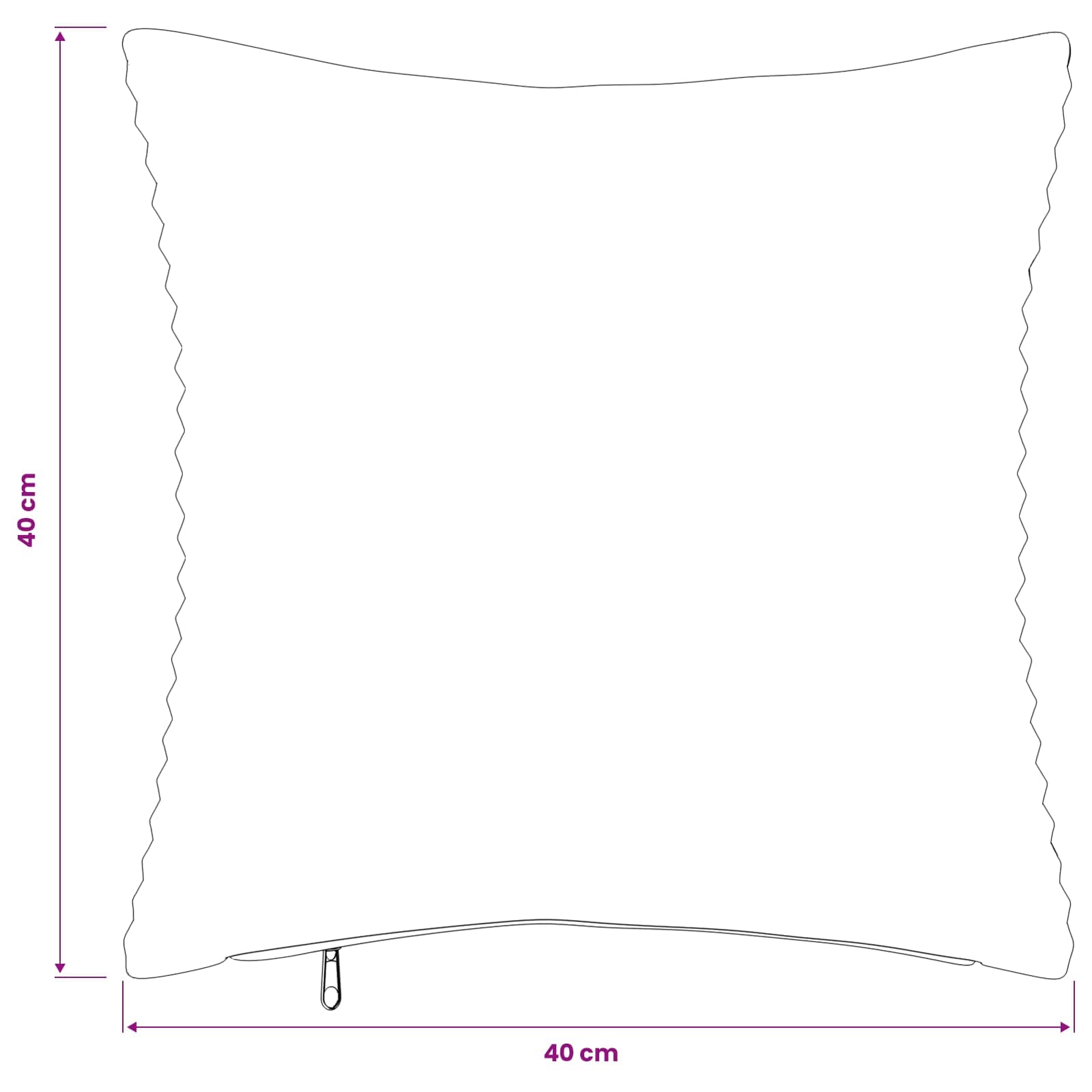 Polyester Corduroy - Anthracite 40x40cm