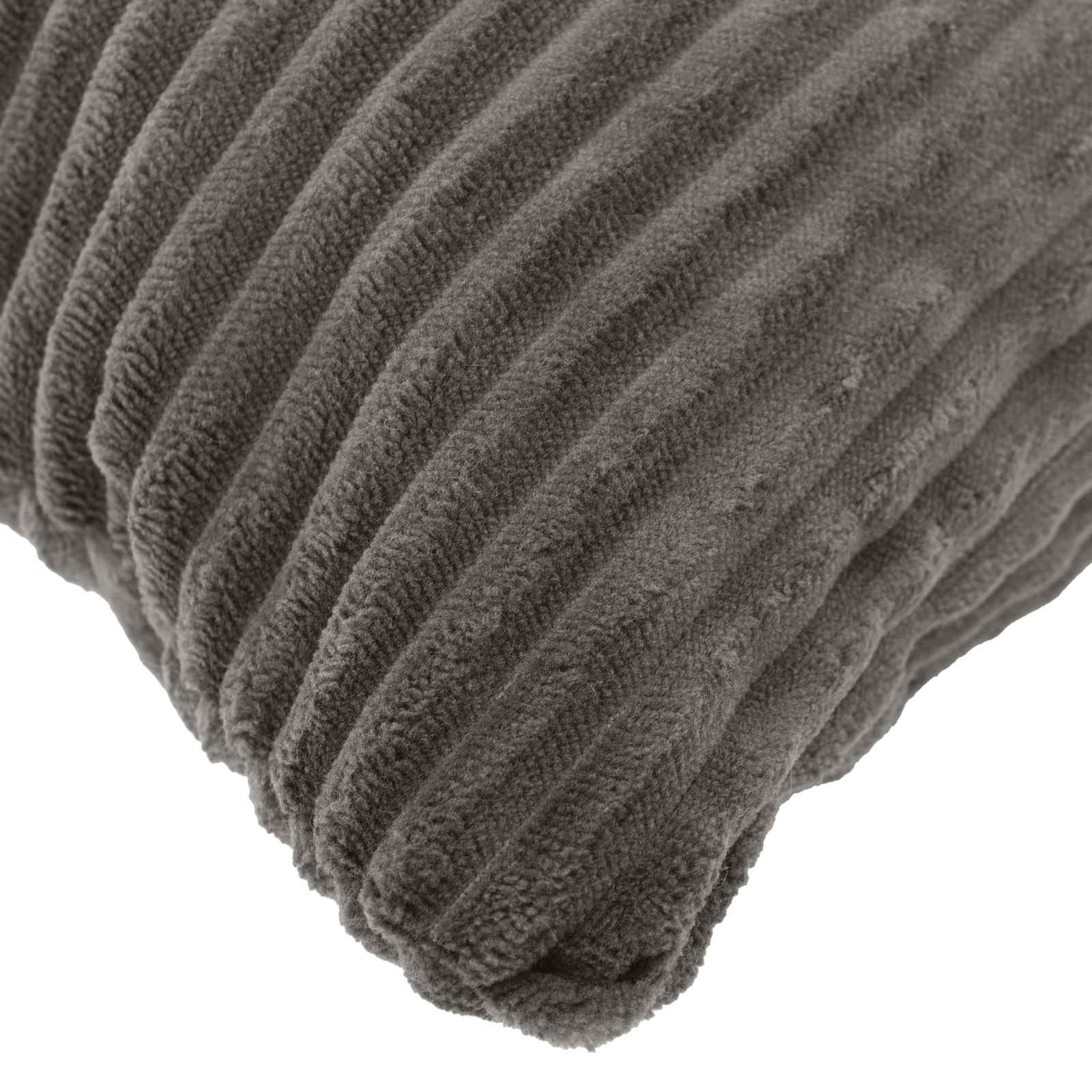 Grey Corduroy Cushion Covers 40x80cm