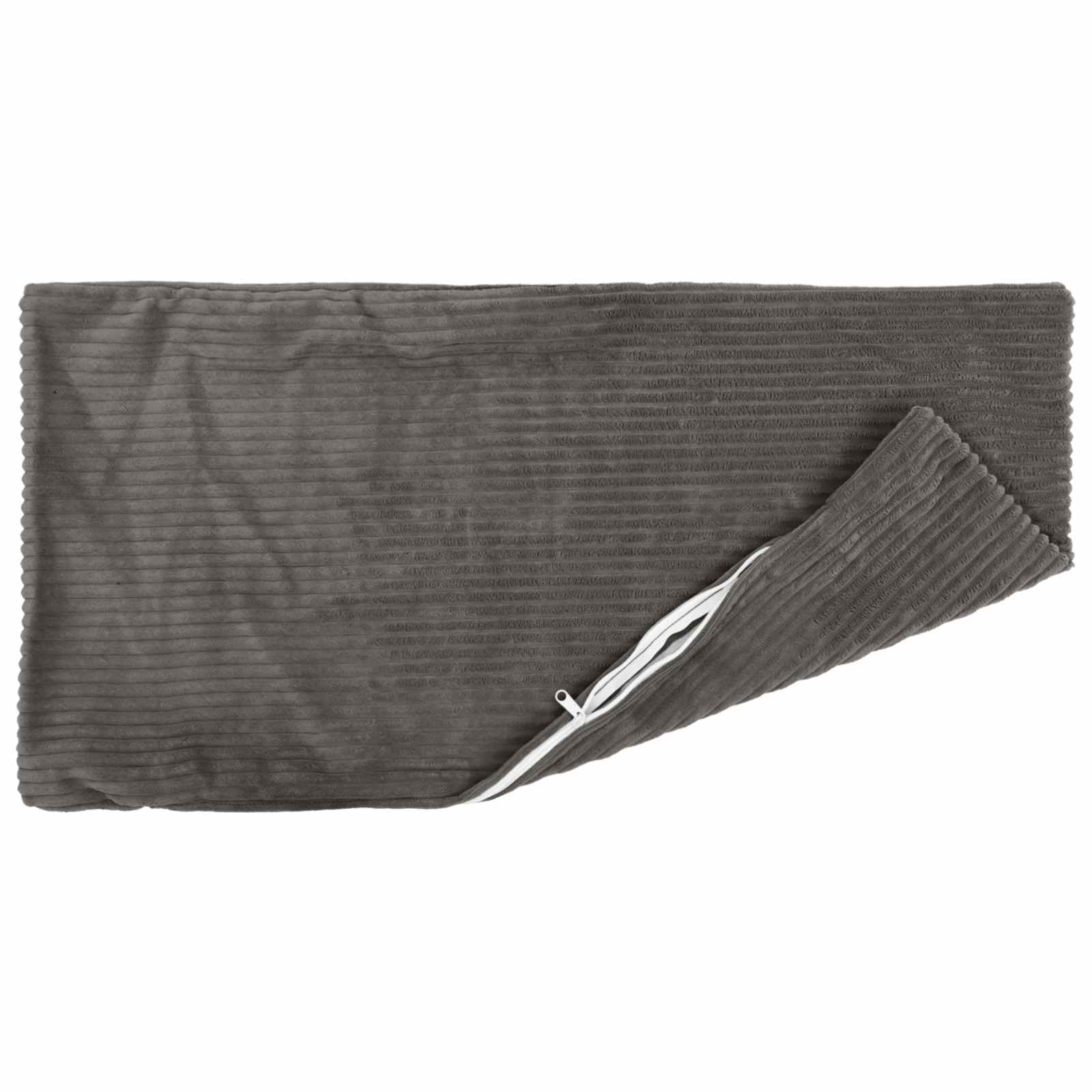 Grey Corduroy Cushion Covers 40x80cm
