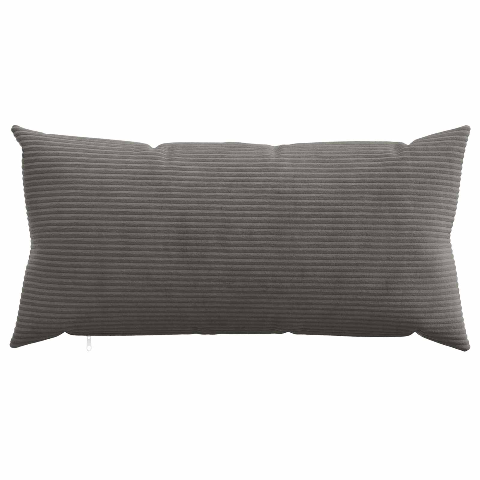 Grey Corduroy Cushion Covers 40x80cm