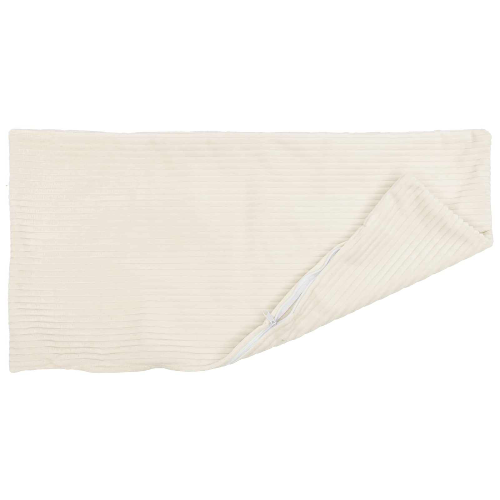 Cushion Covers Cream Corduroy 40x80cm