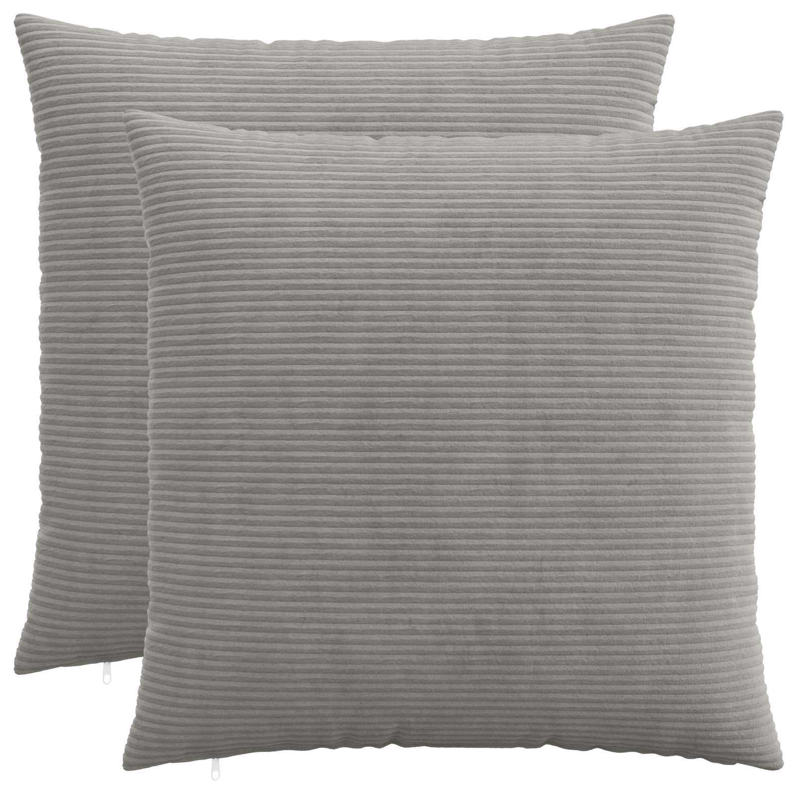 Polyester Corduroy - Grey 80x80cm