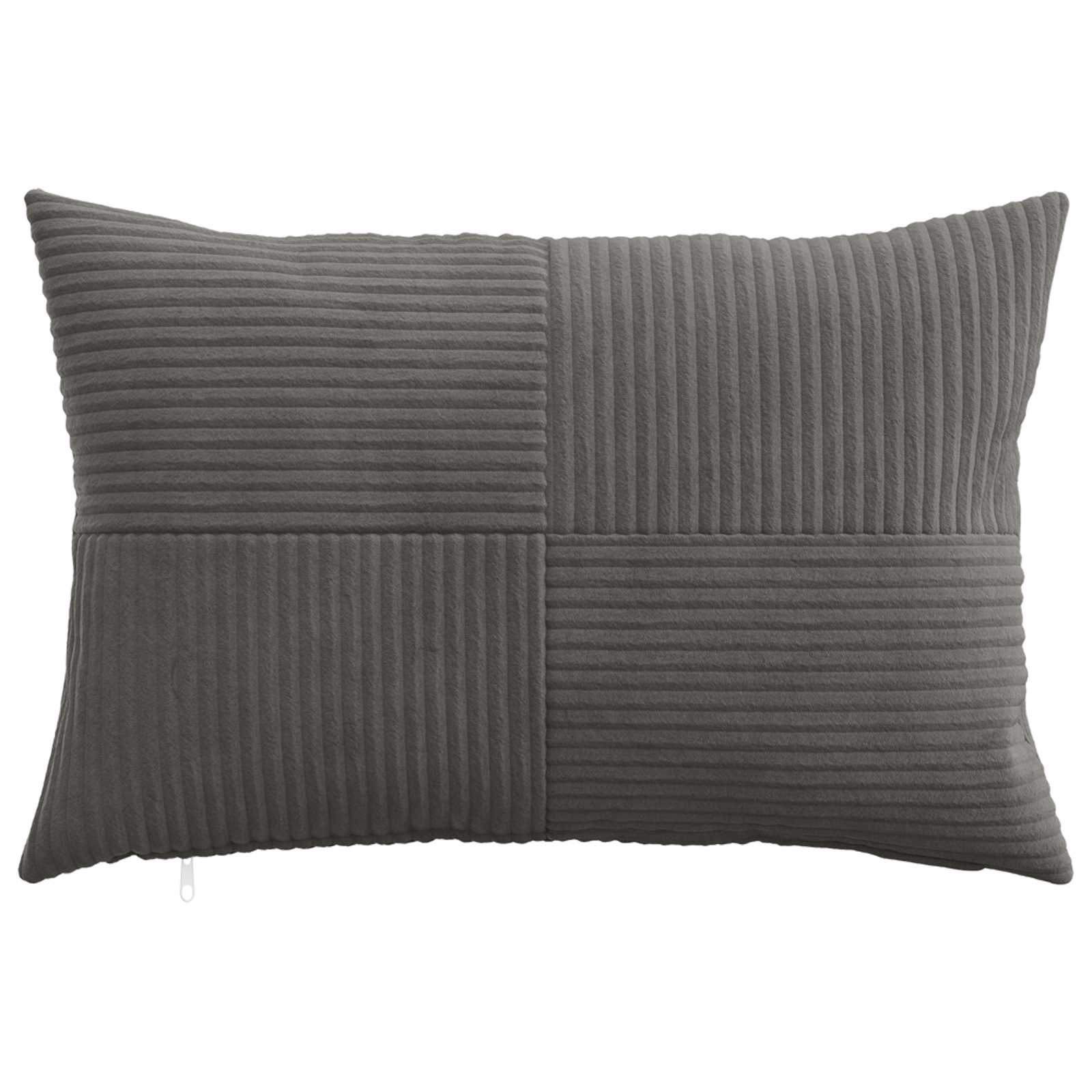 Cushion Covers Dark Grey Corduroy 30x50cm