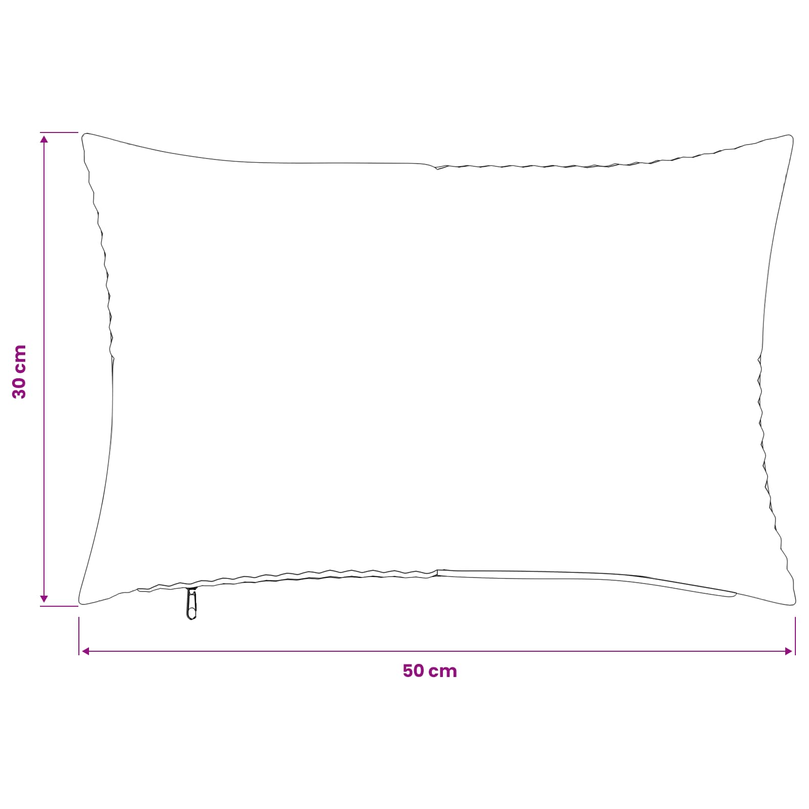 Cushion Covers Corduroy Cream 30x50cm