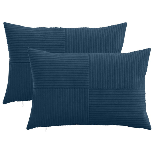 Polyester Corduroy - Navy 30x50cm