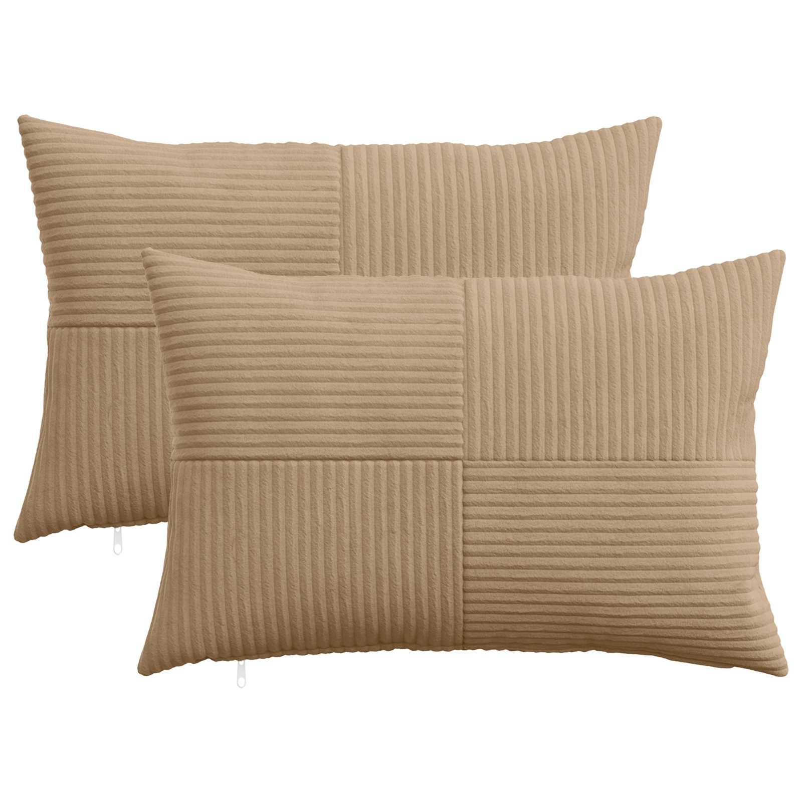 Cushion Covers Brown Corduroy 30x50cm