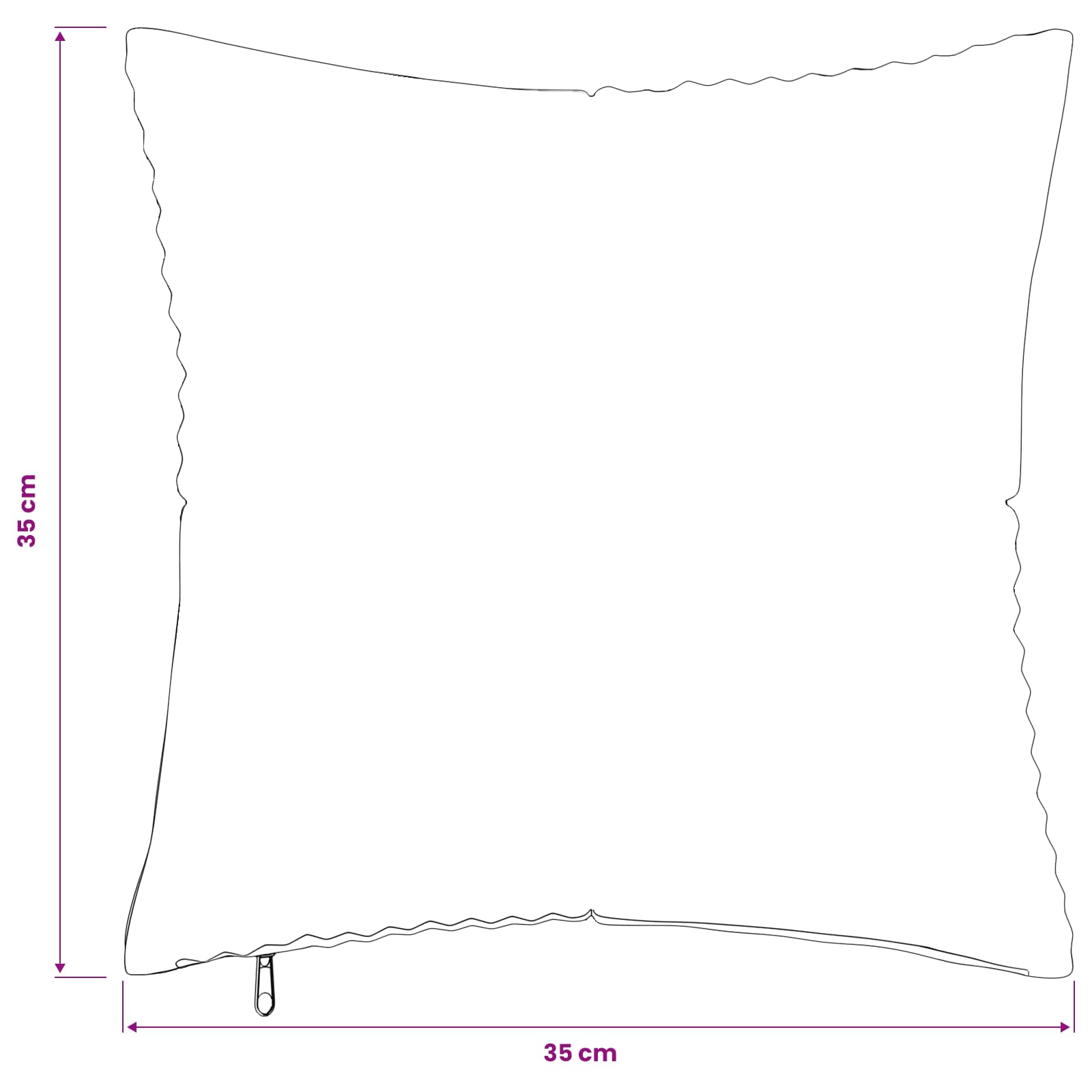 Polyester Corduroy - Cream 35x35cm