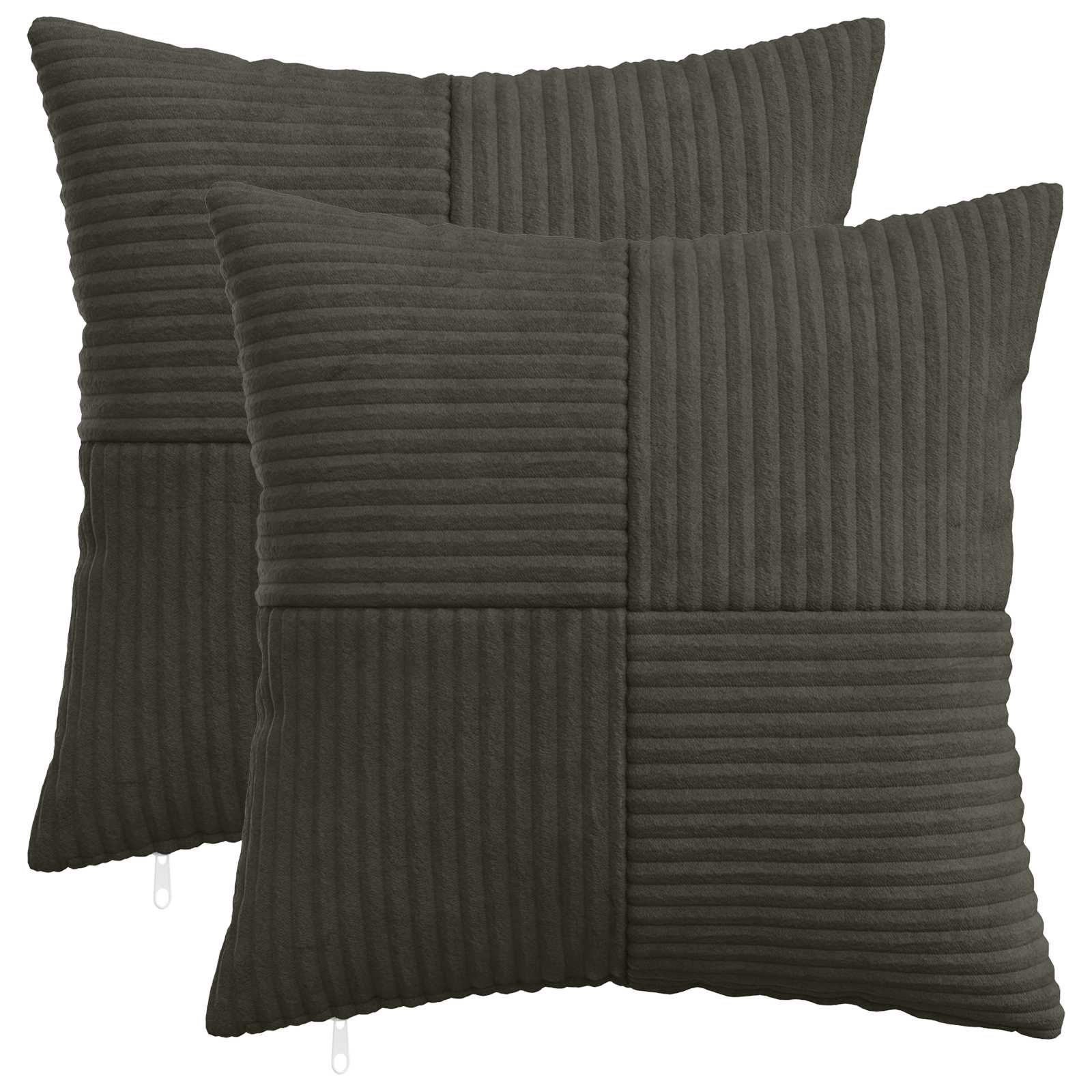 Cushion Covers Anthracite Corduroy 35x35cm