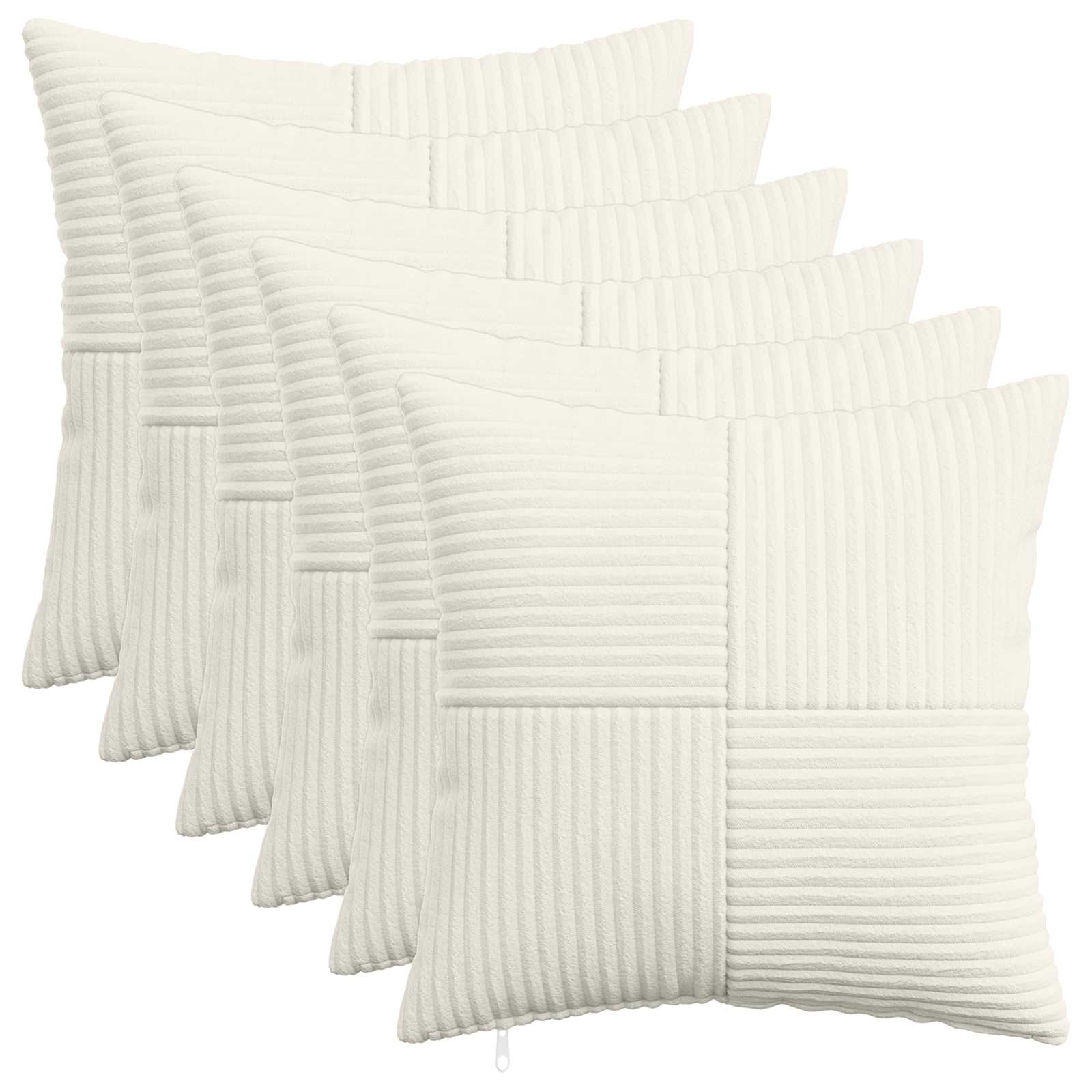 Polyester Corduroy - Cream 40x40cm
