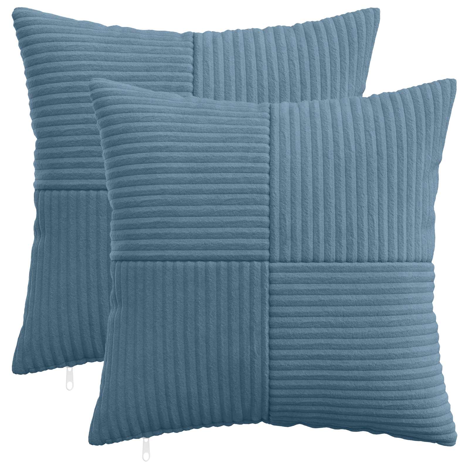 Polyester Corduroy - Blue 40x40cm