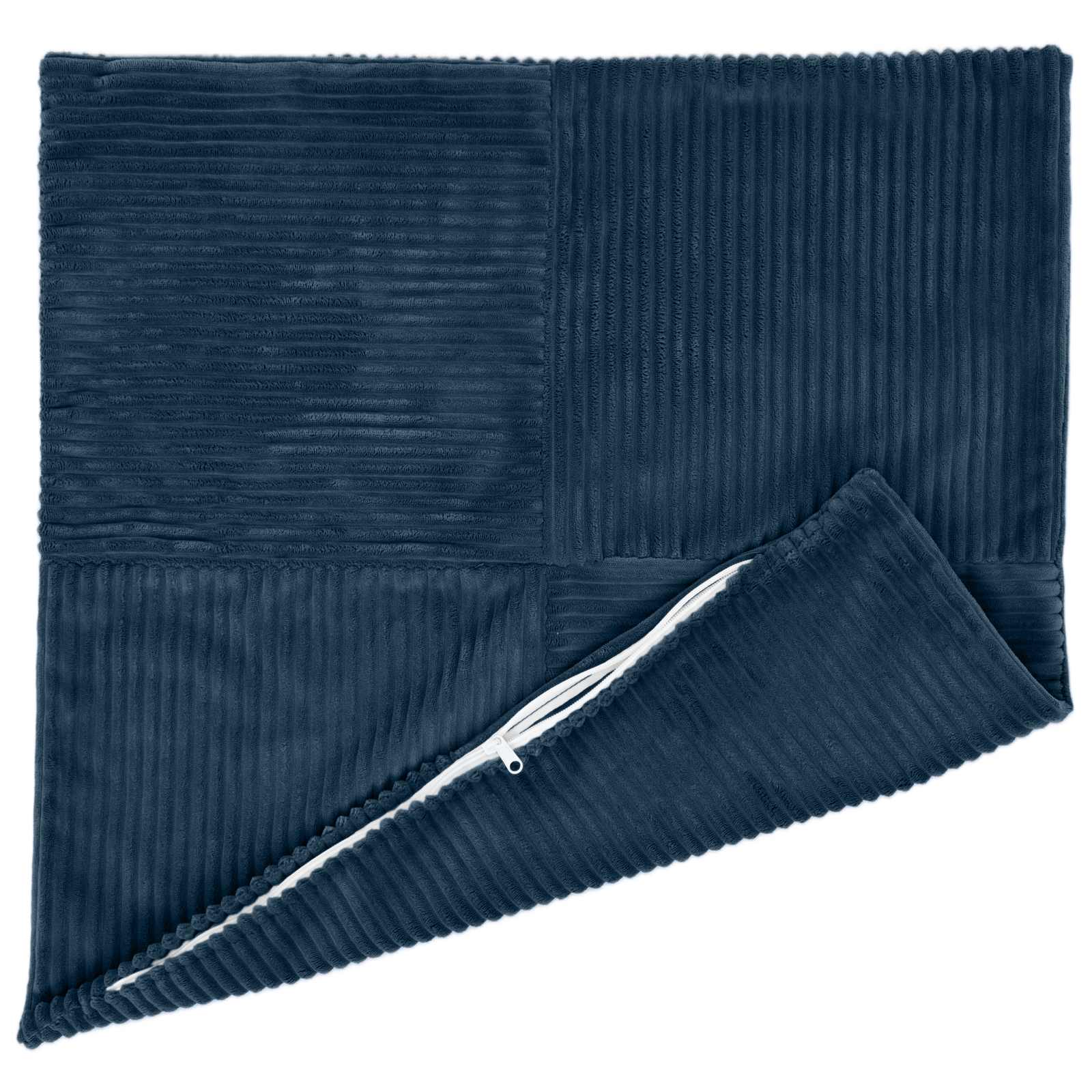 Polyester Corduroy - Navy 40x40cm