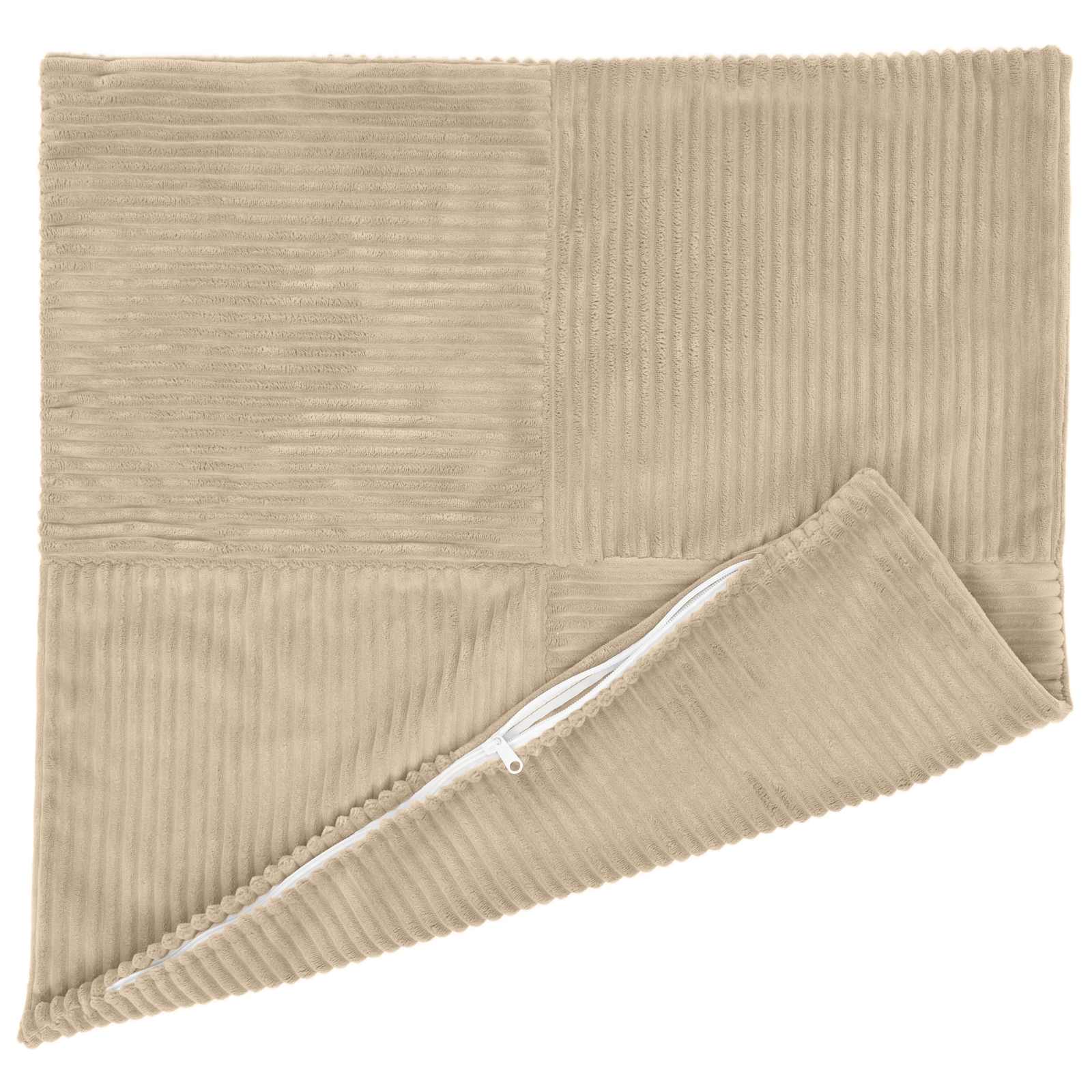 Cushion Covers Taupe Corduroy 40x40cm