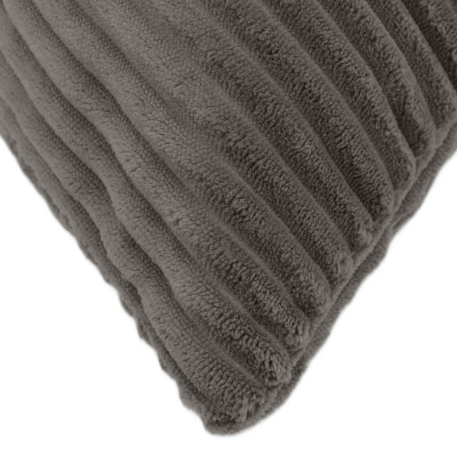 Cushion Covers Dark Grey Corduroy 40x145cm