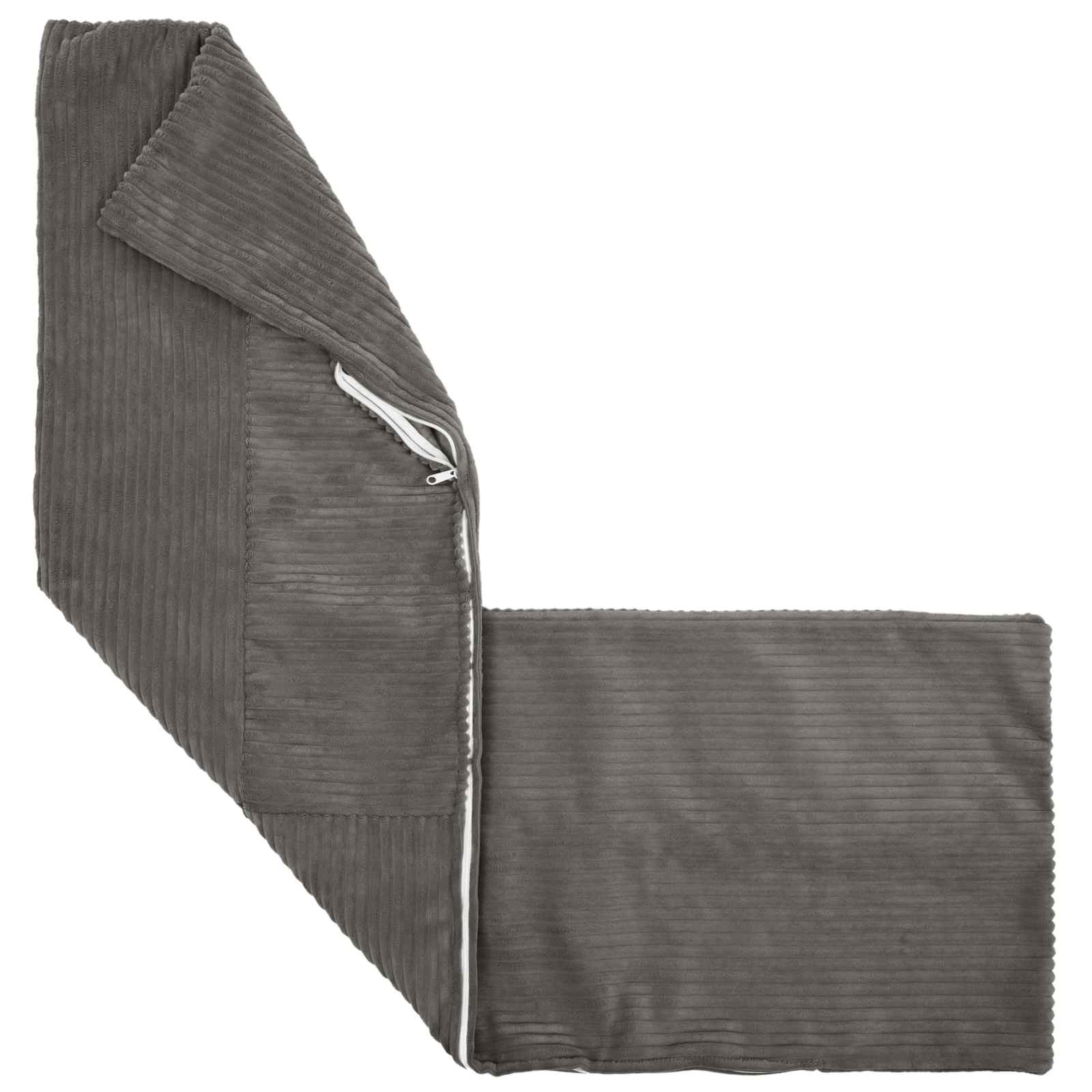 Cushion Covers Dark Grey Corduroy 40x145cm
